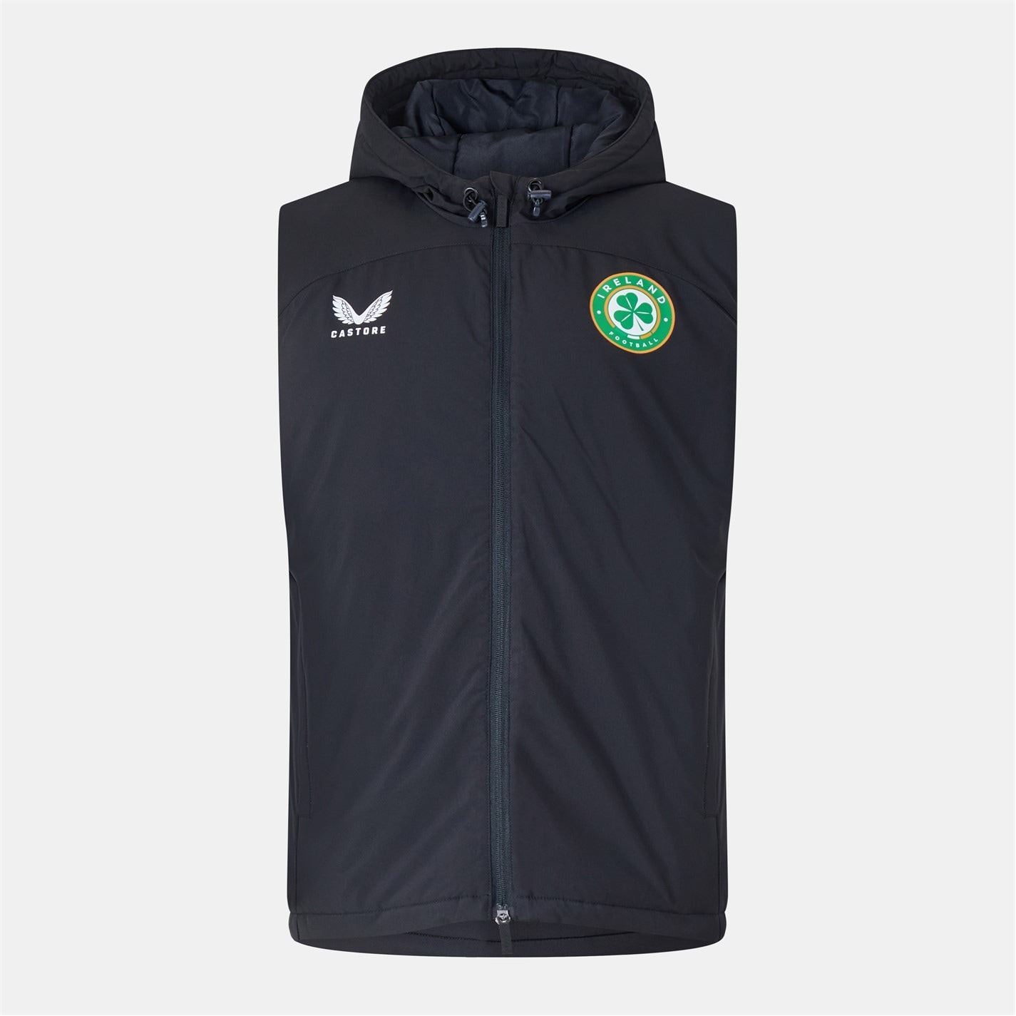 Castore Ireland Football Hooded Bench Gilet