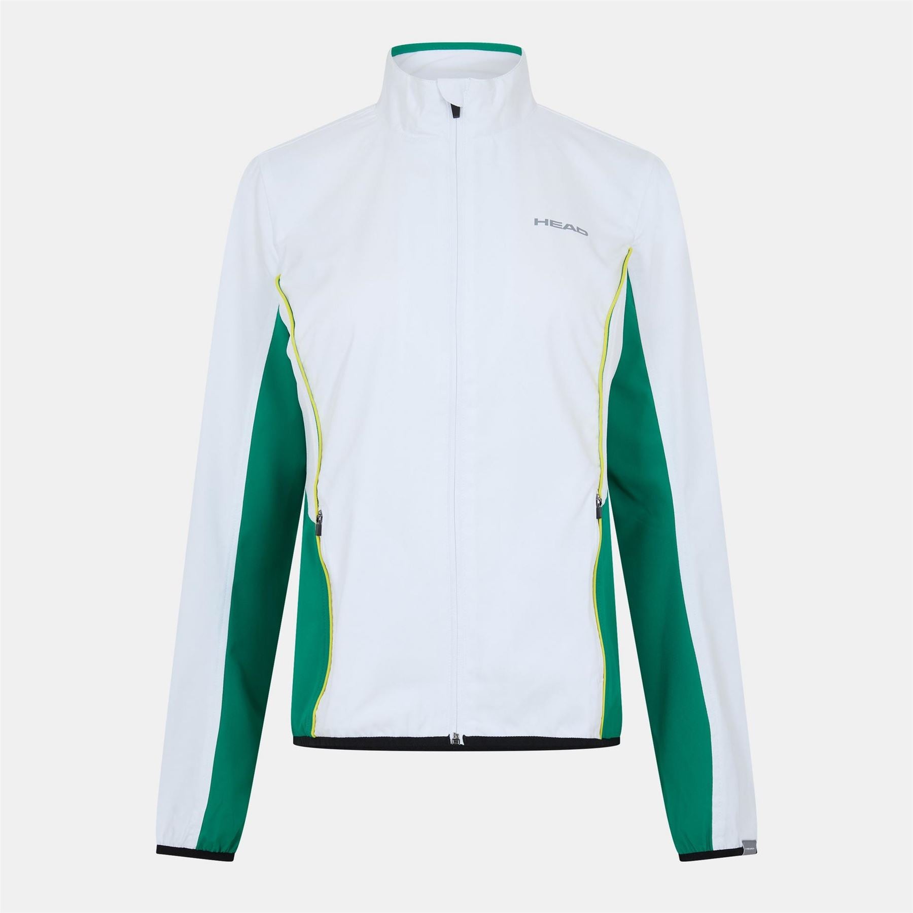 HEAD Club Solid Patterned Full Zipper Track Jacket with Logo