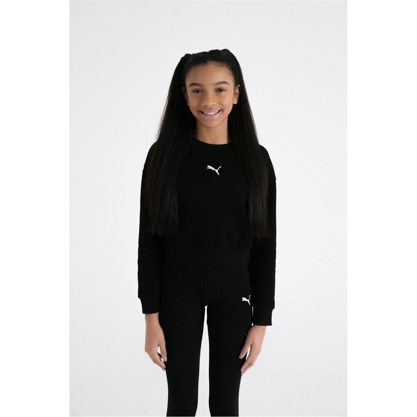 Puma Crew Sweater Leggings Set Junior Girls