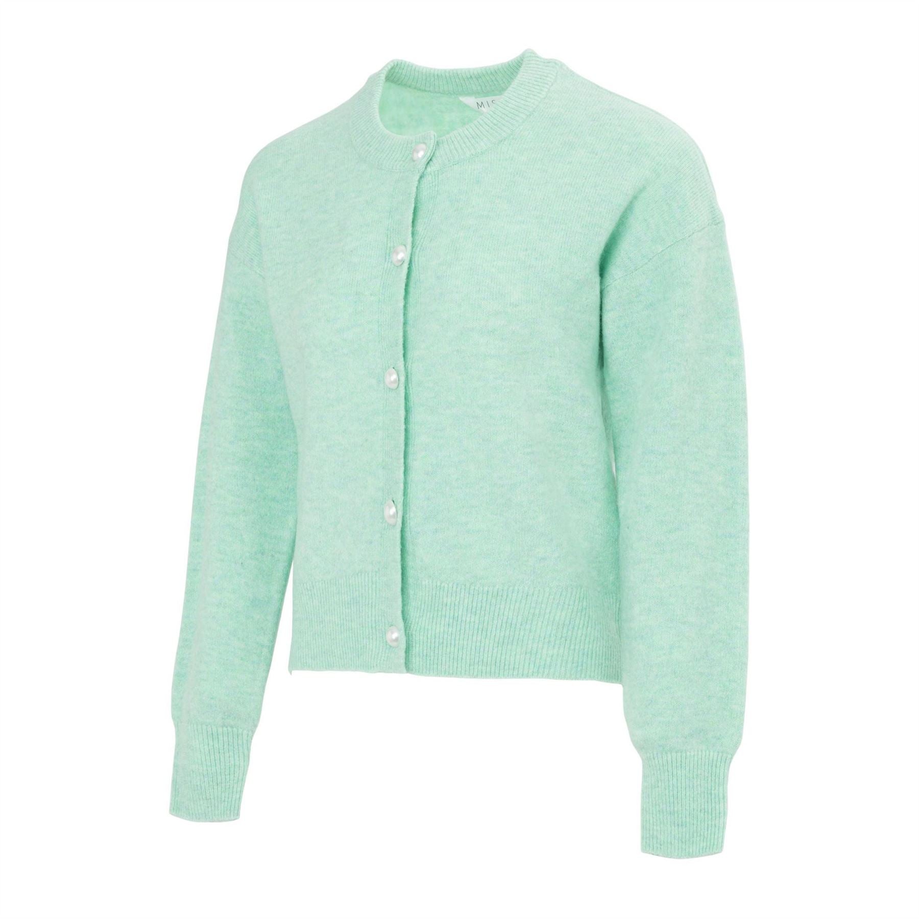 Miso Womens Spandex Button Cardigan