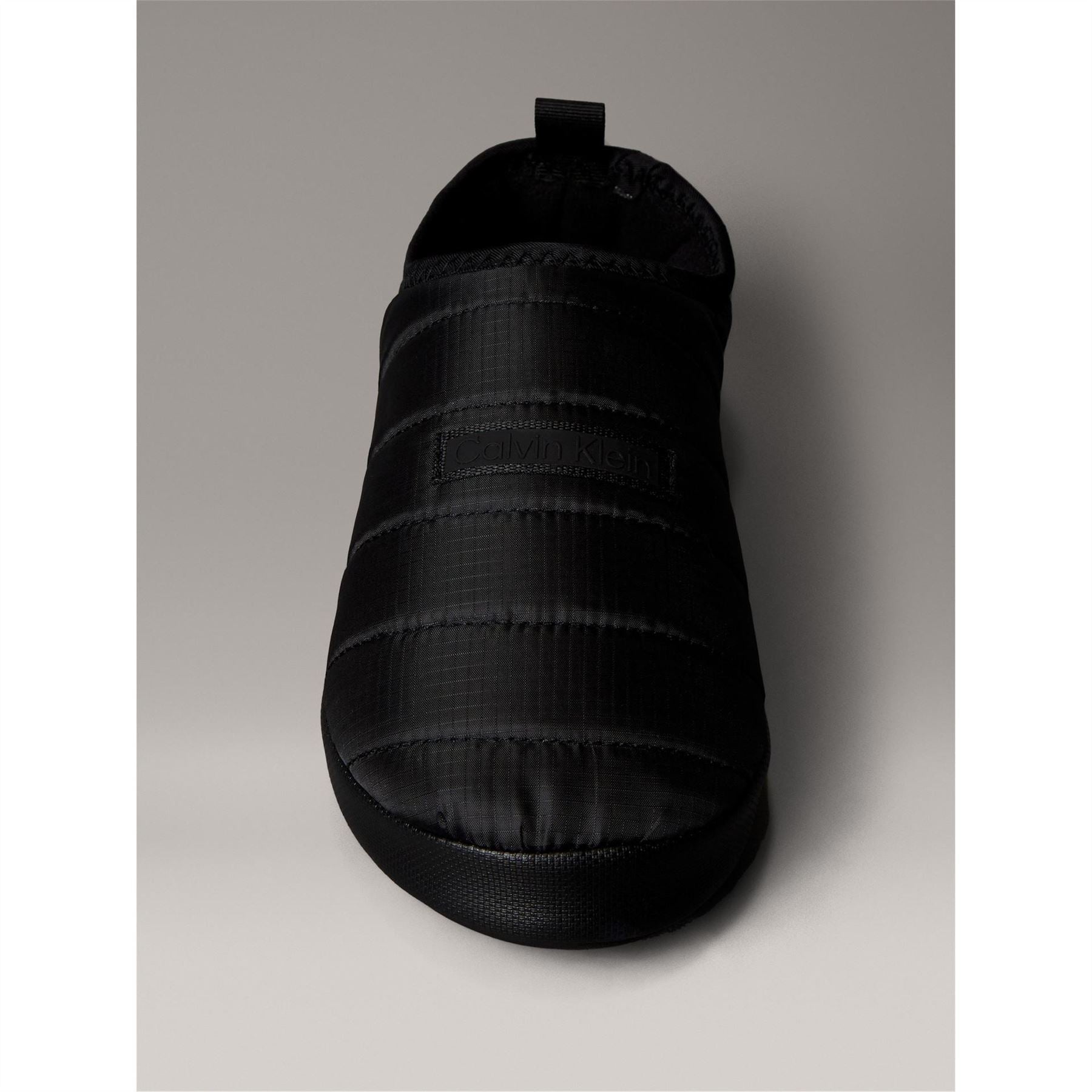 Calvin Klein Puffer Moccasin Slippers with Closed Toe