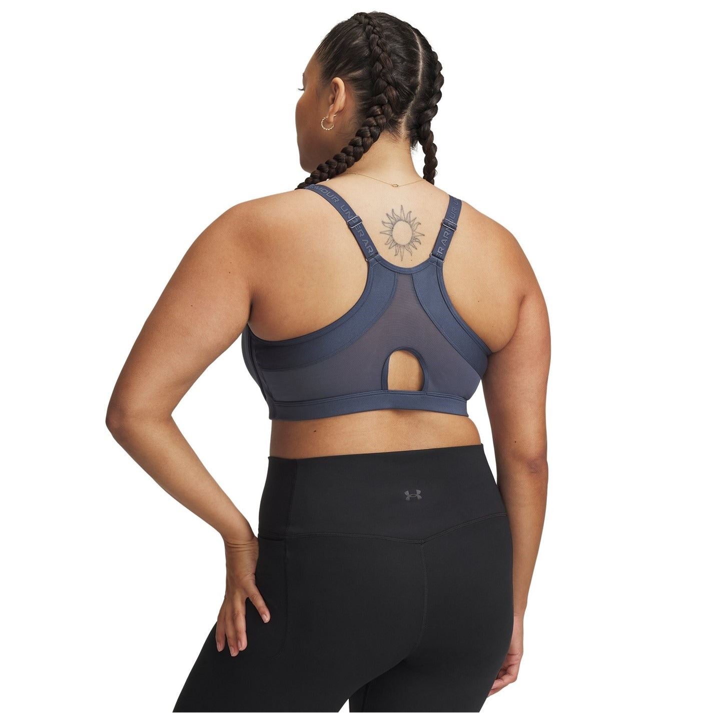 Under Armour V-Neck Sports Bra with Spaghetti Straps