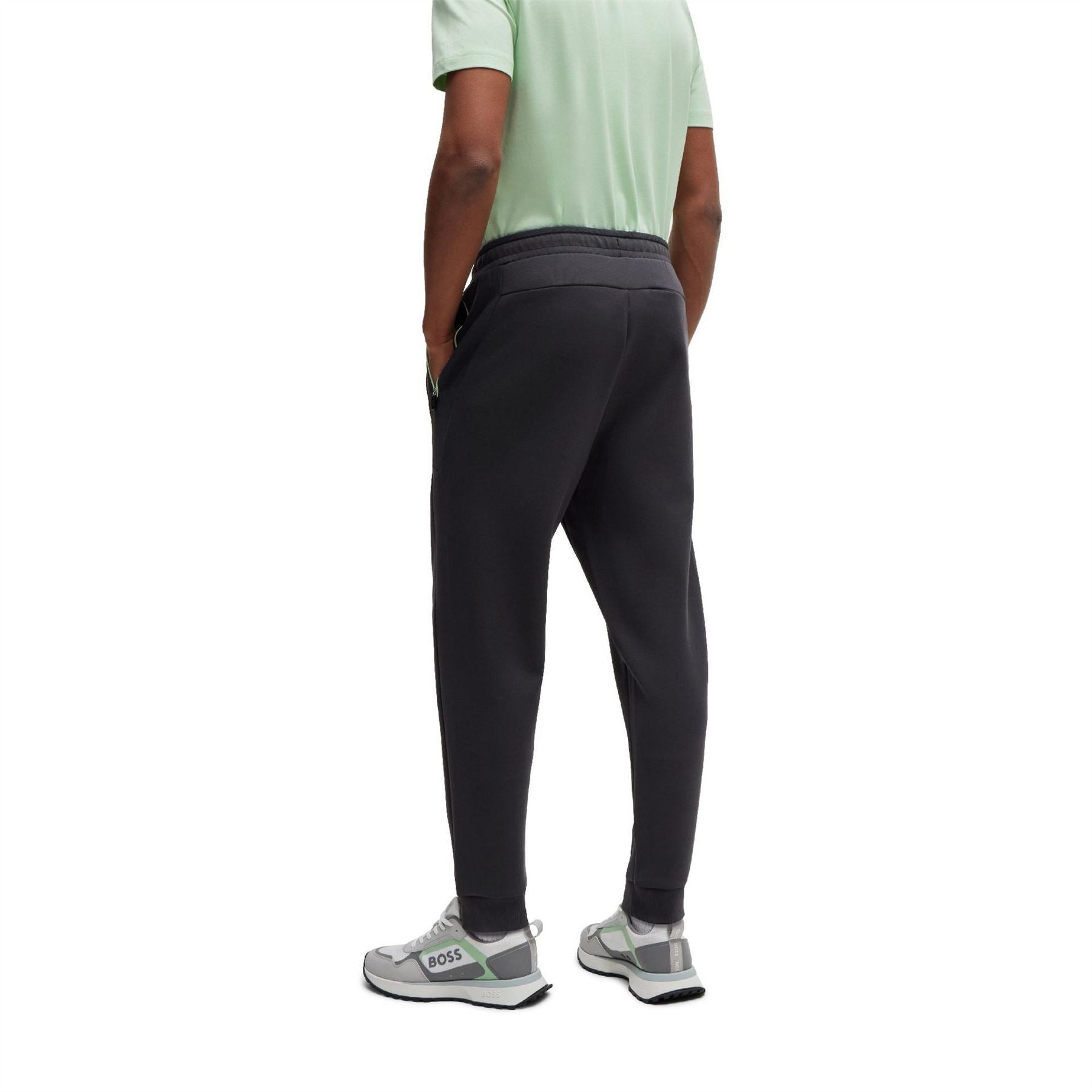 Boss Hadiko Solid Patterned Slim Joggers
