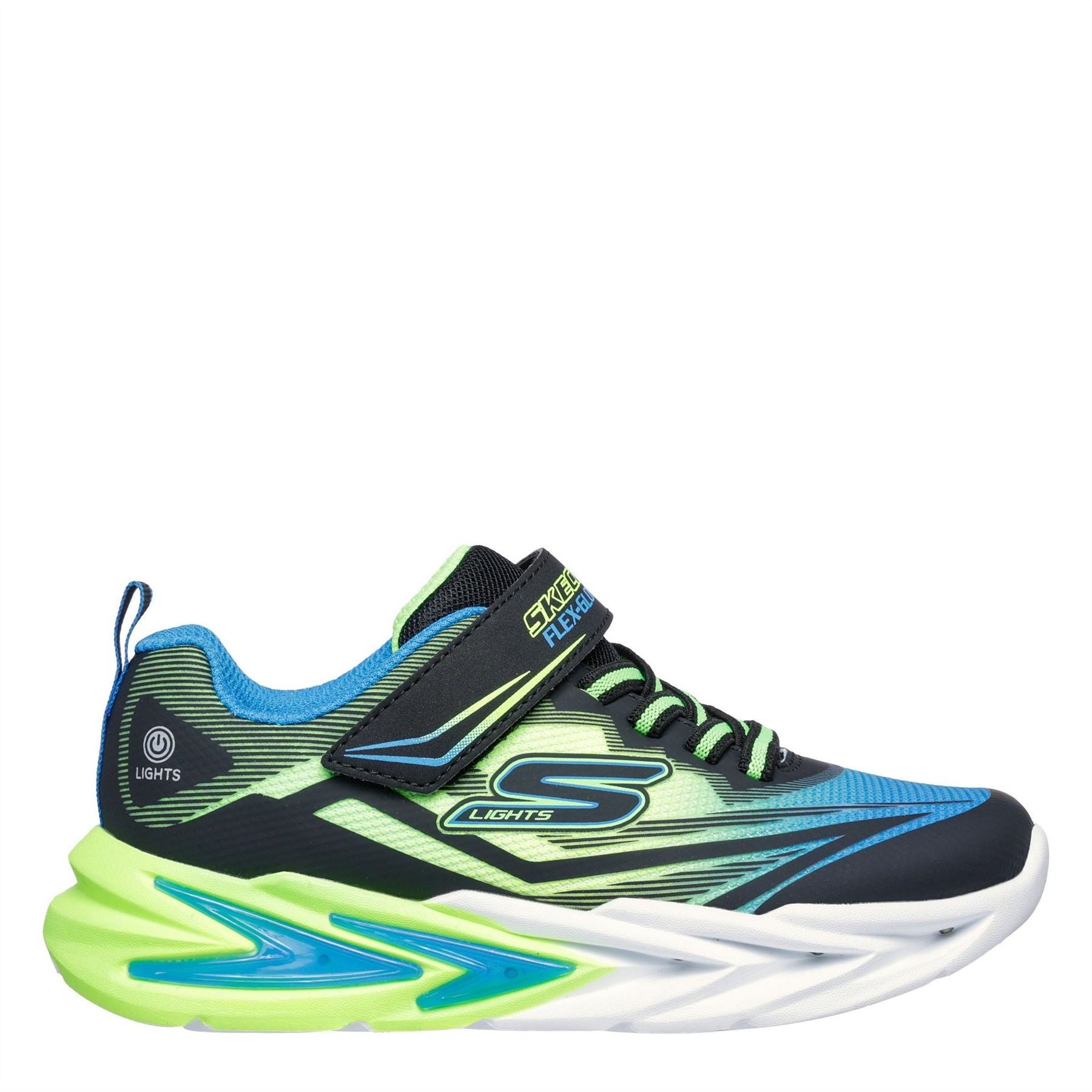 Skechers Boys Lighted Graphic Print Round Toe Trainers