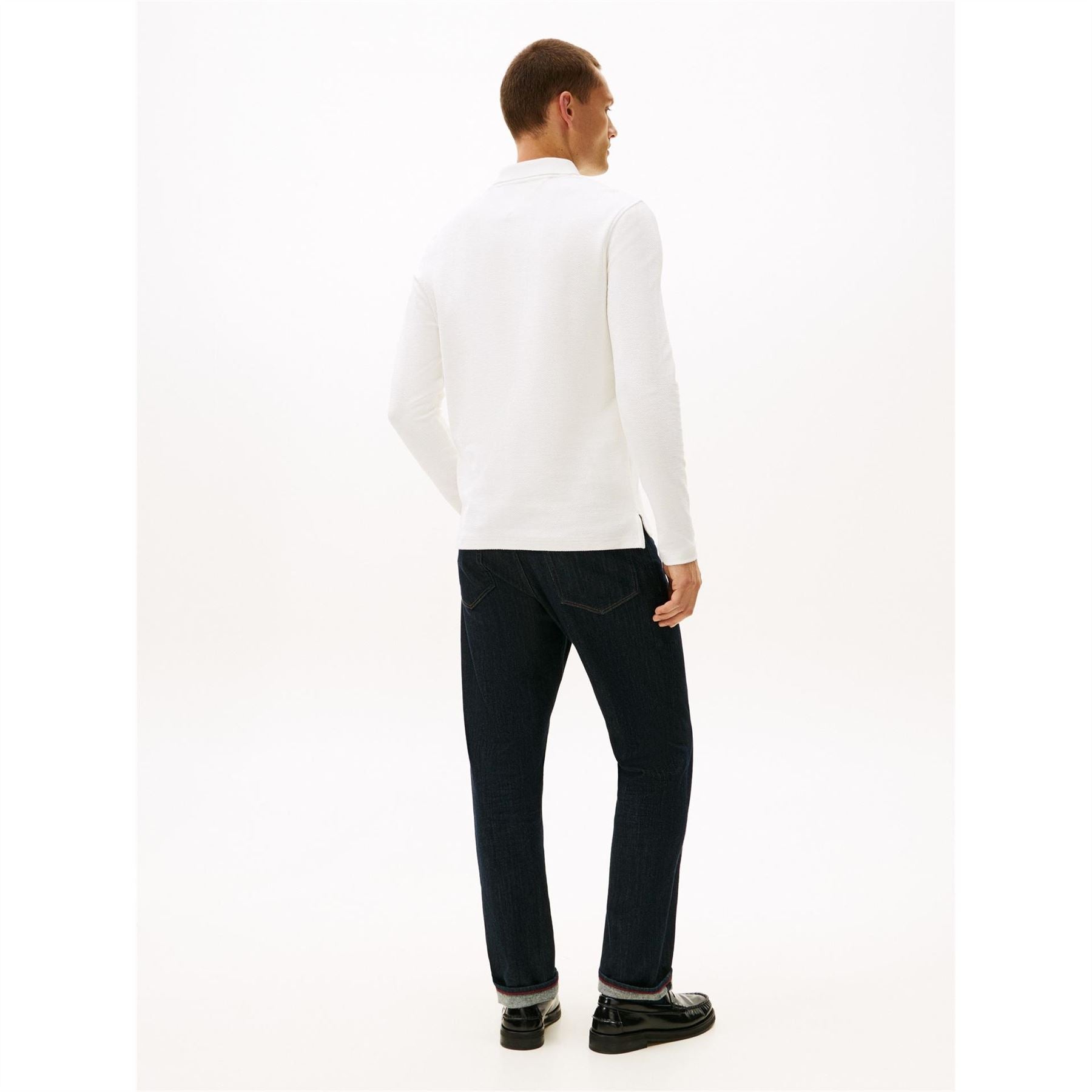 Tommy Hilfiger Herring Collared Long Sleeve Polo Shirt