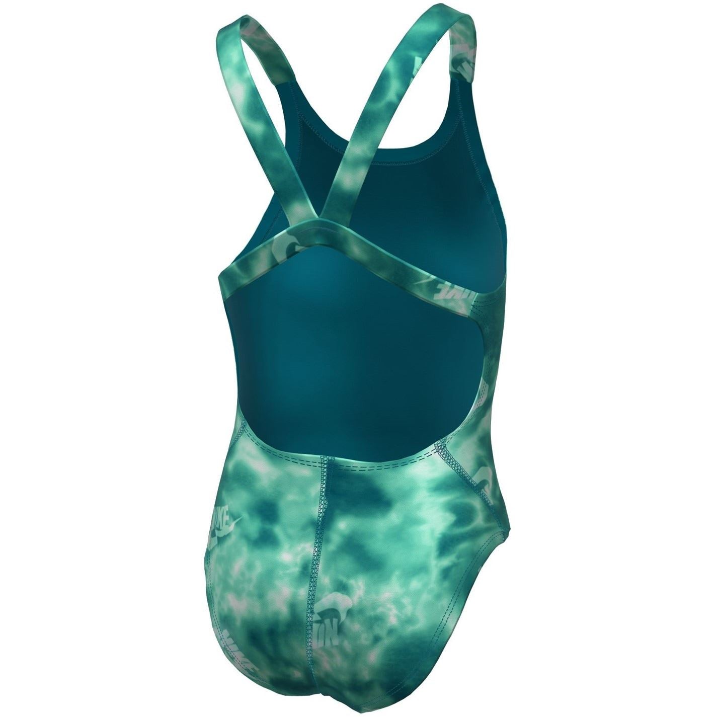 Nike Hydra Strong Fastback Abstract Patterned One-Piece Swimsuit