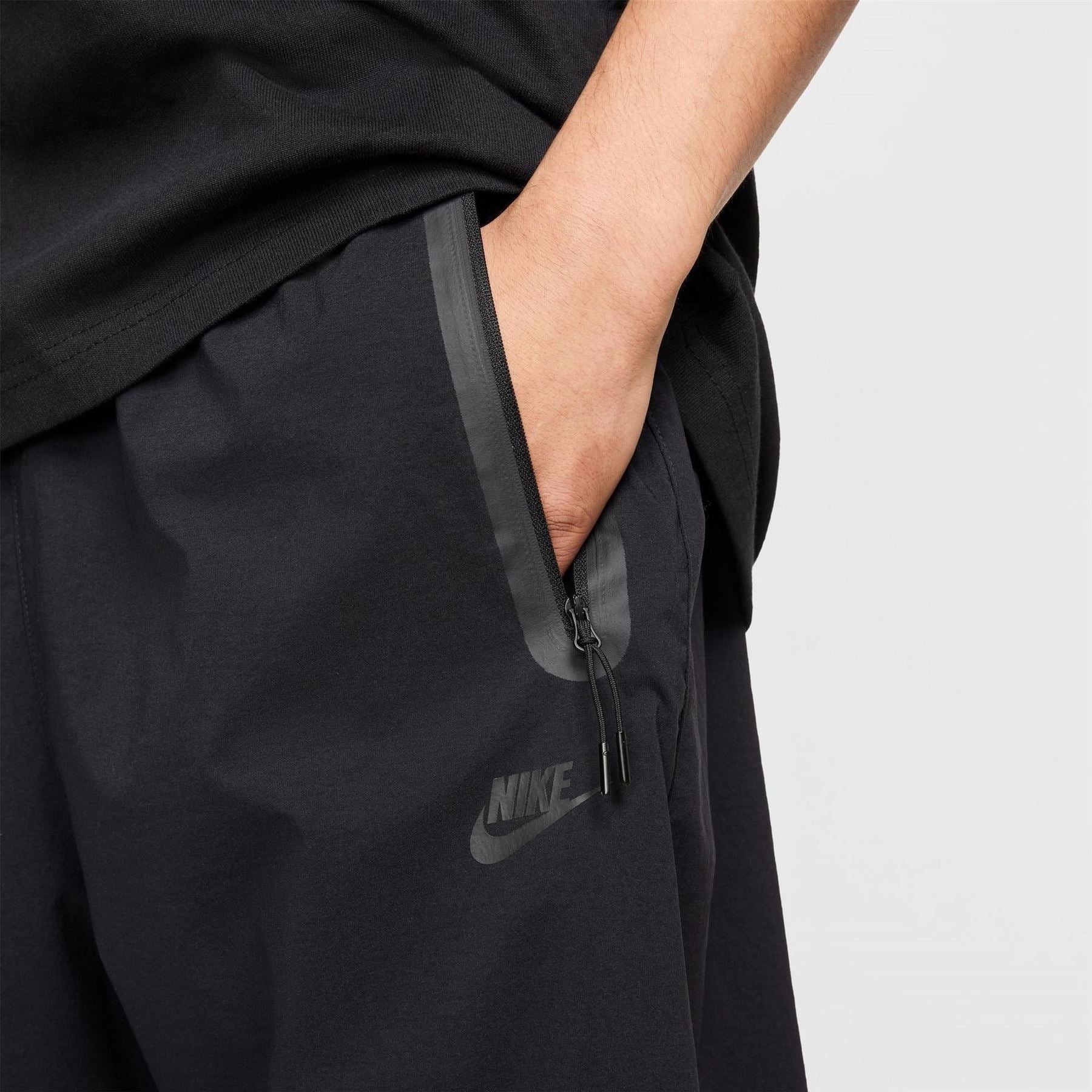 Nike Tech Solid Patterned Wide Leg Track Pants