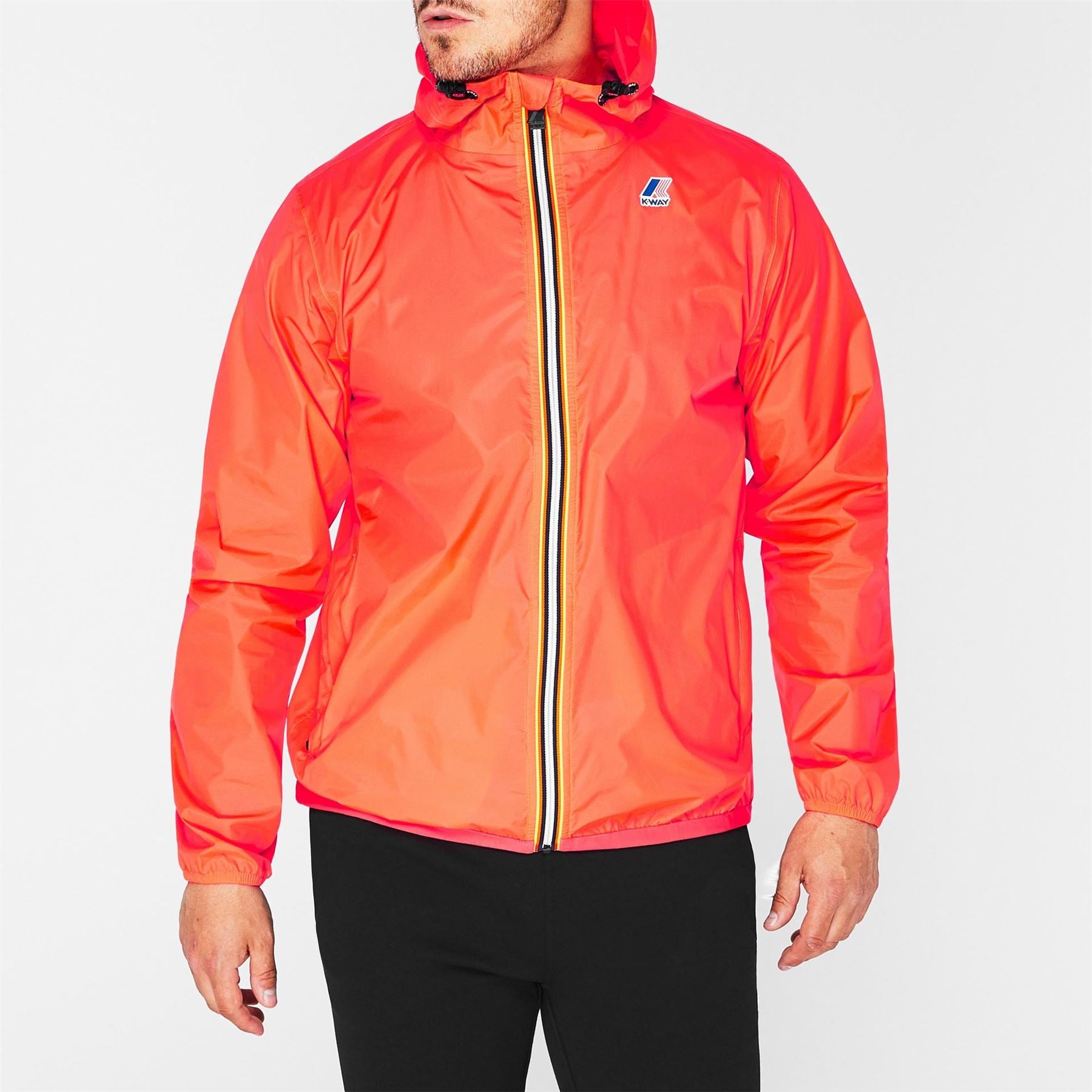 K Way Le Vrai 3.0 Water Resistant Long Sleeve Rain Anorak