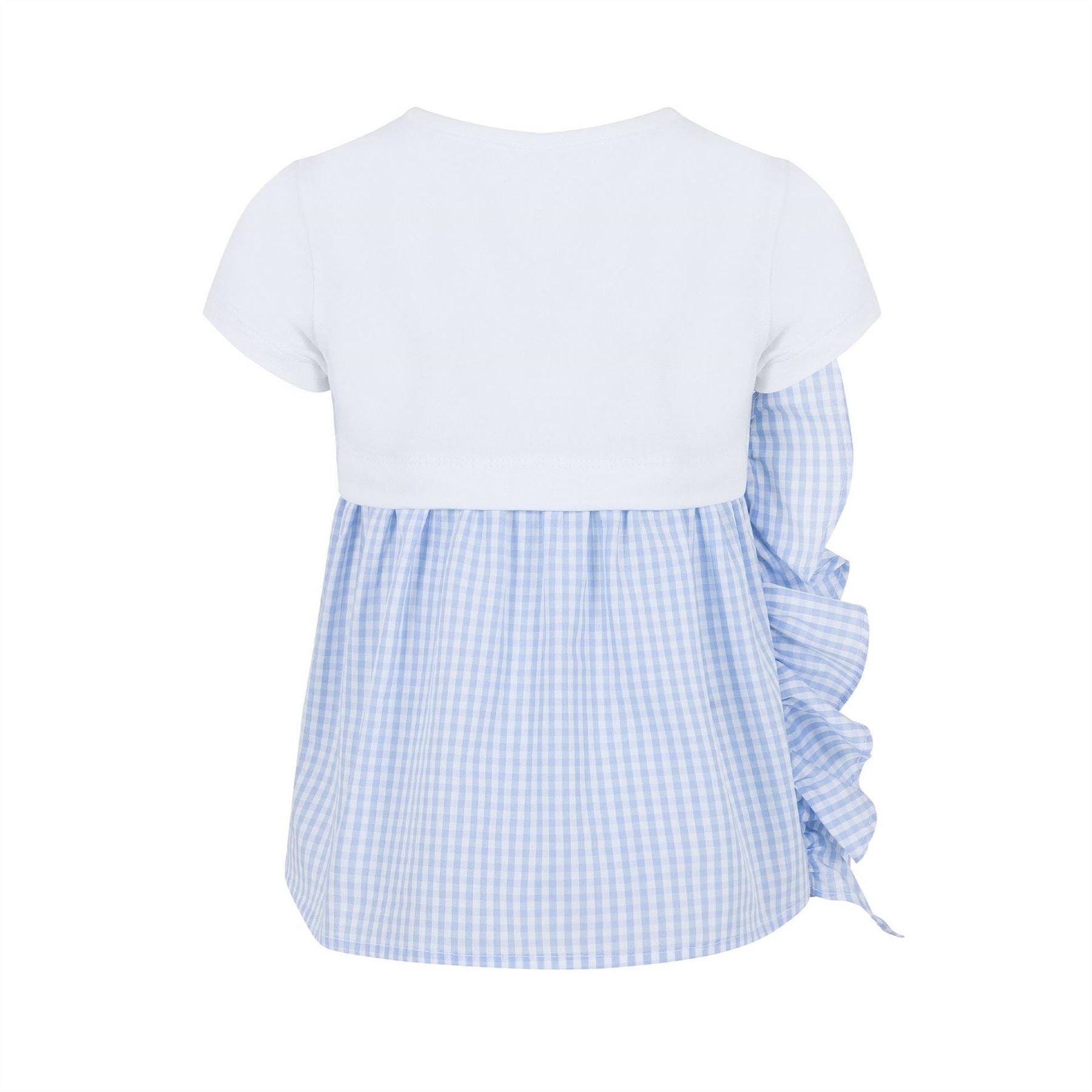 LAPIN HOUSE Crew Neck Ruffle Sleeve T-Shirt Legging Suit