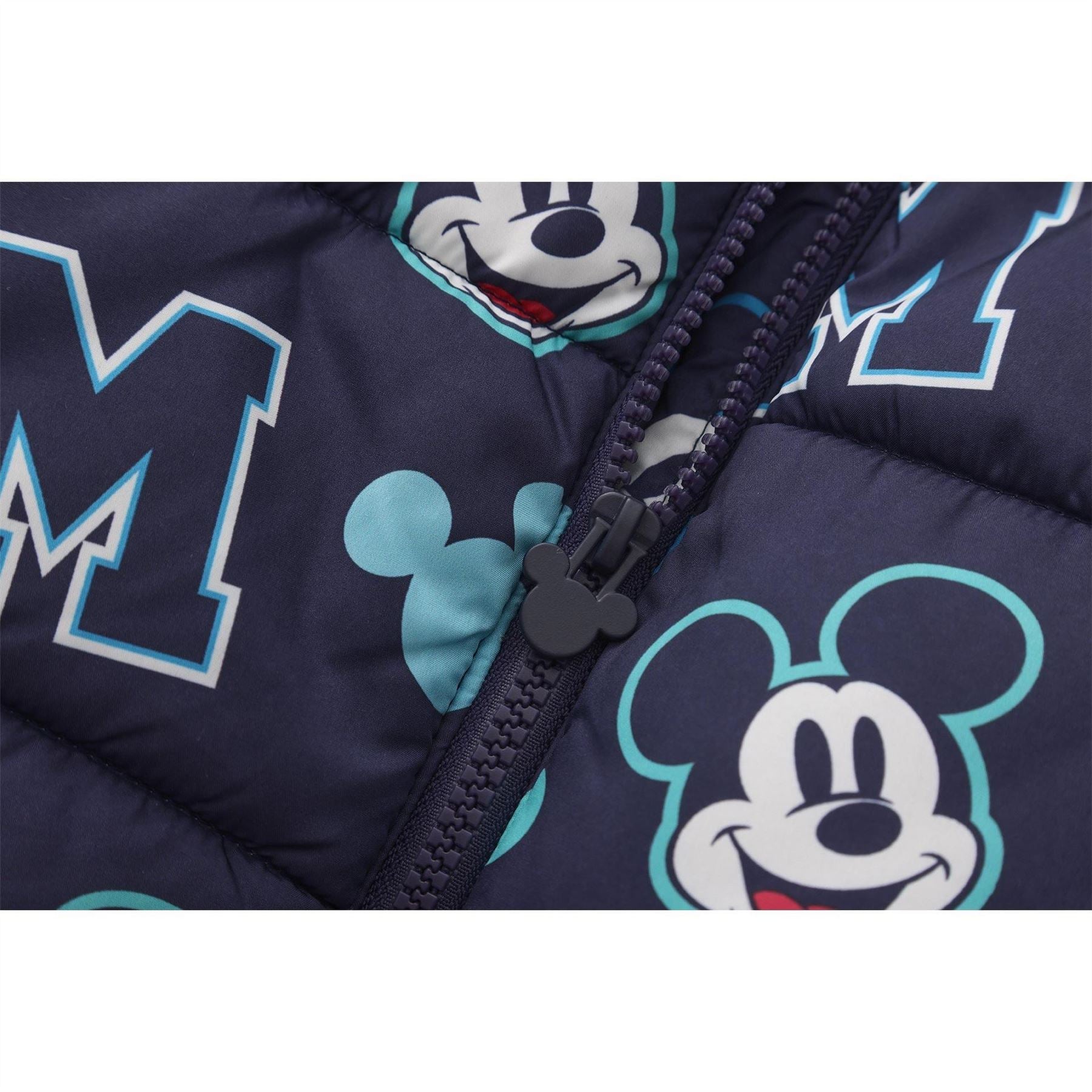 Character Disney Hooded Long Sleeve Short Puffer Jacket