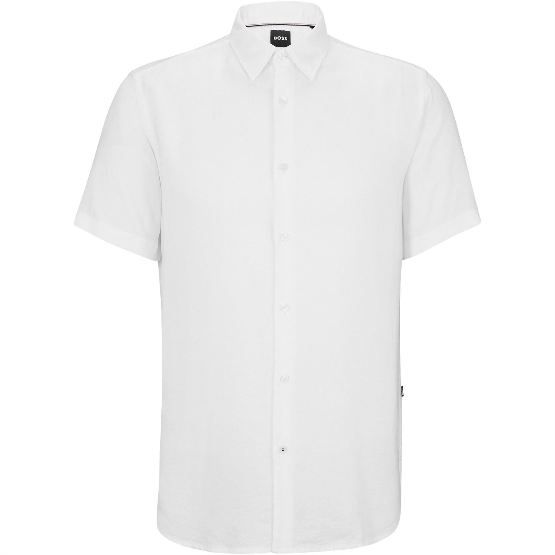 Boss Collared Neck Shirt Collar Short Sleeve Shirt
