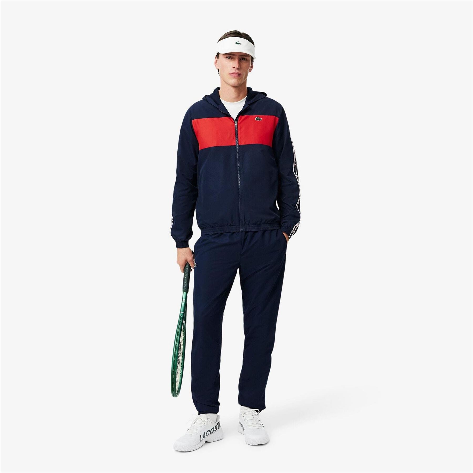 Lacoste Colour-Block Logo Stripe Tennis Jacket