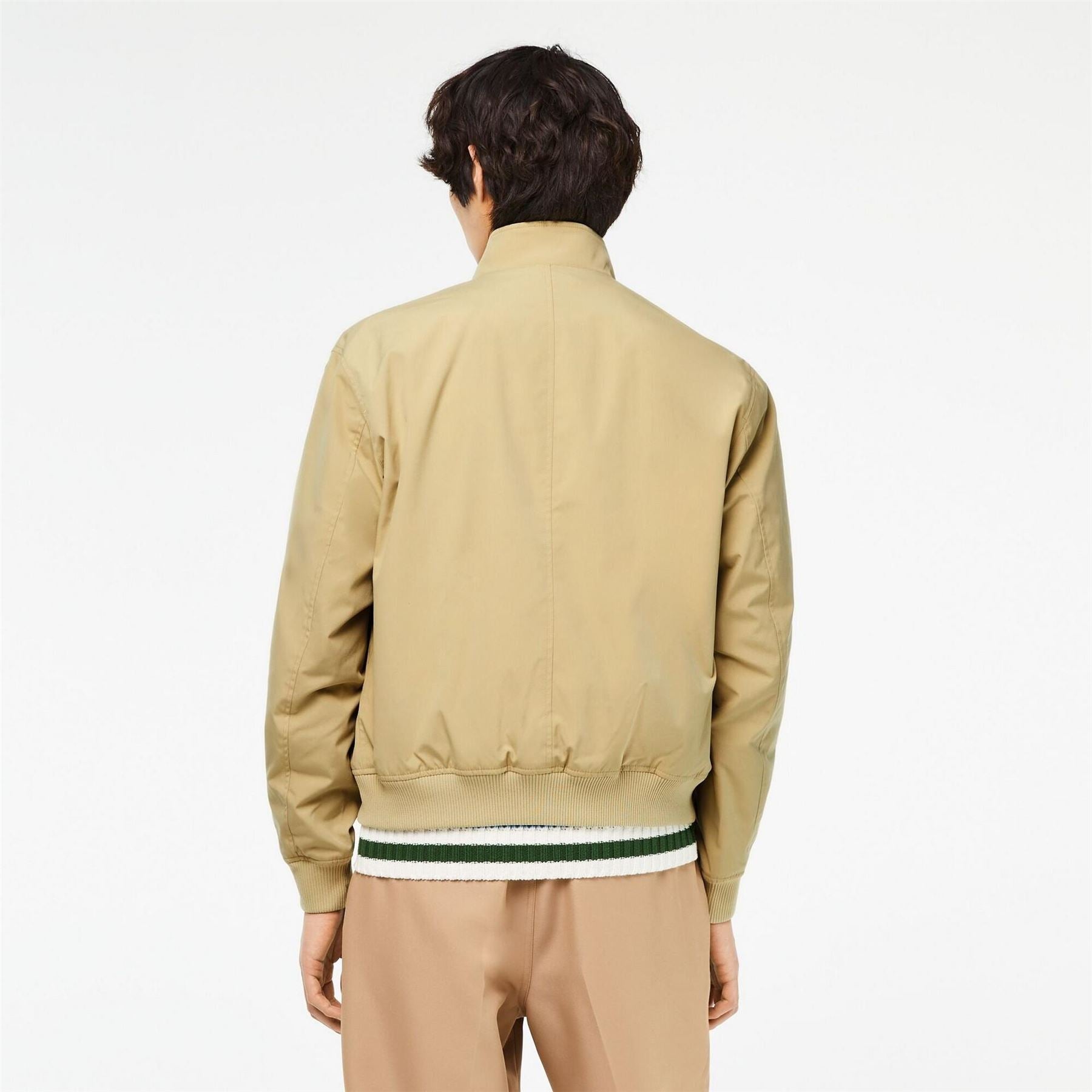 Lacoste Crocodile Print High Neck Field Jacket
