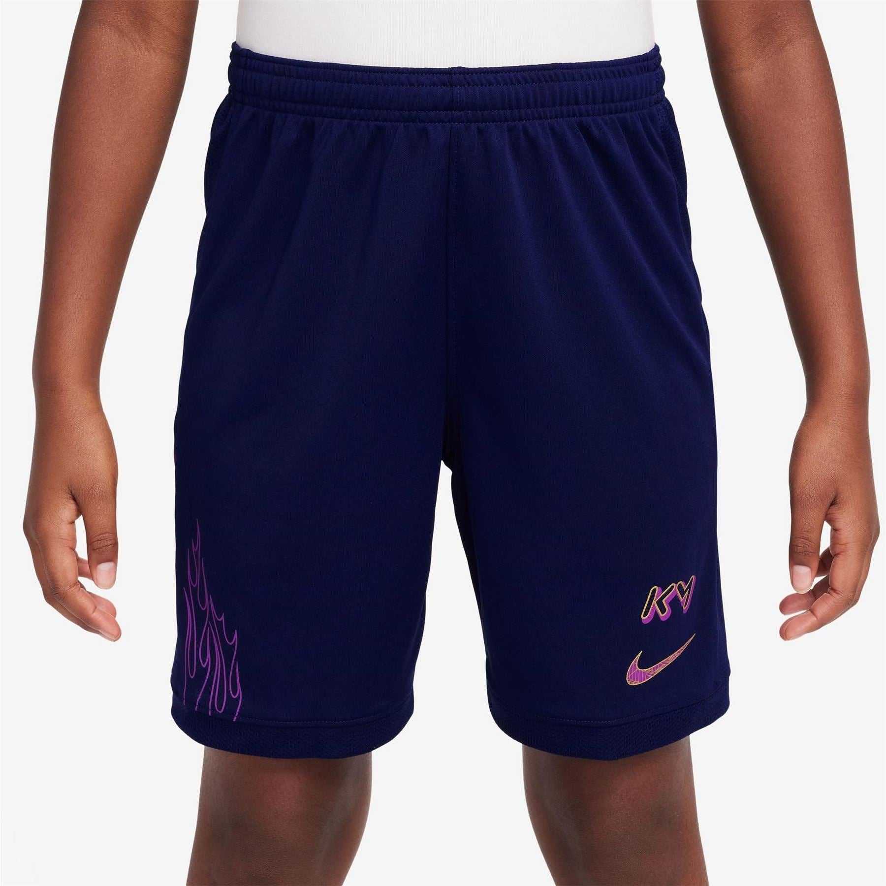 Nike Mbappe Soccer Flame Graphic Shorts