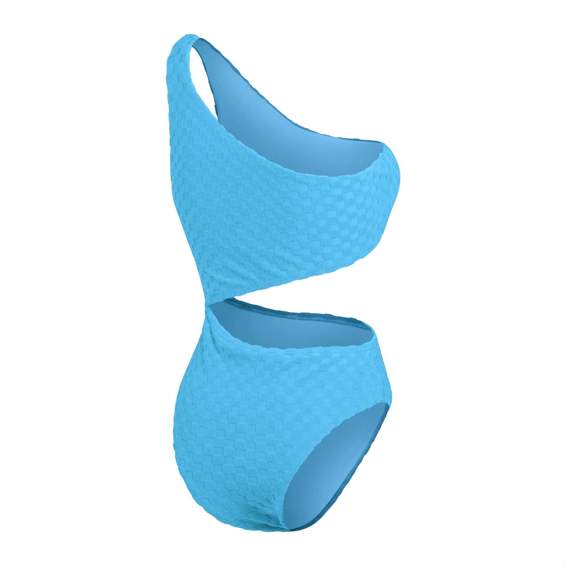 Speedo Ty C Out Textured Checkerboard Swimsuit