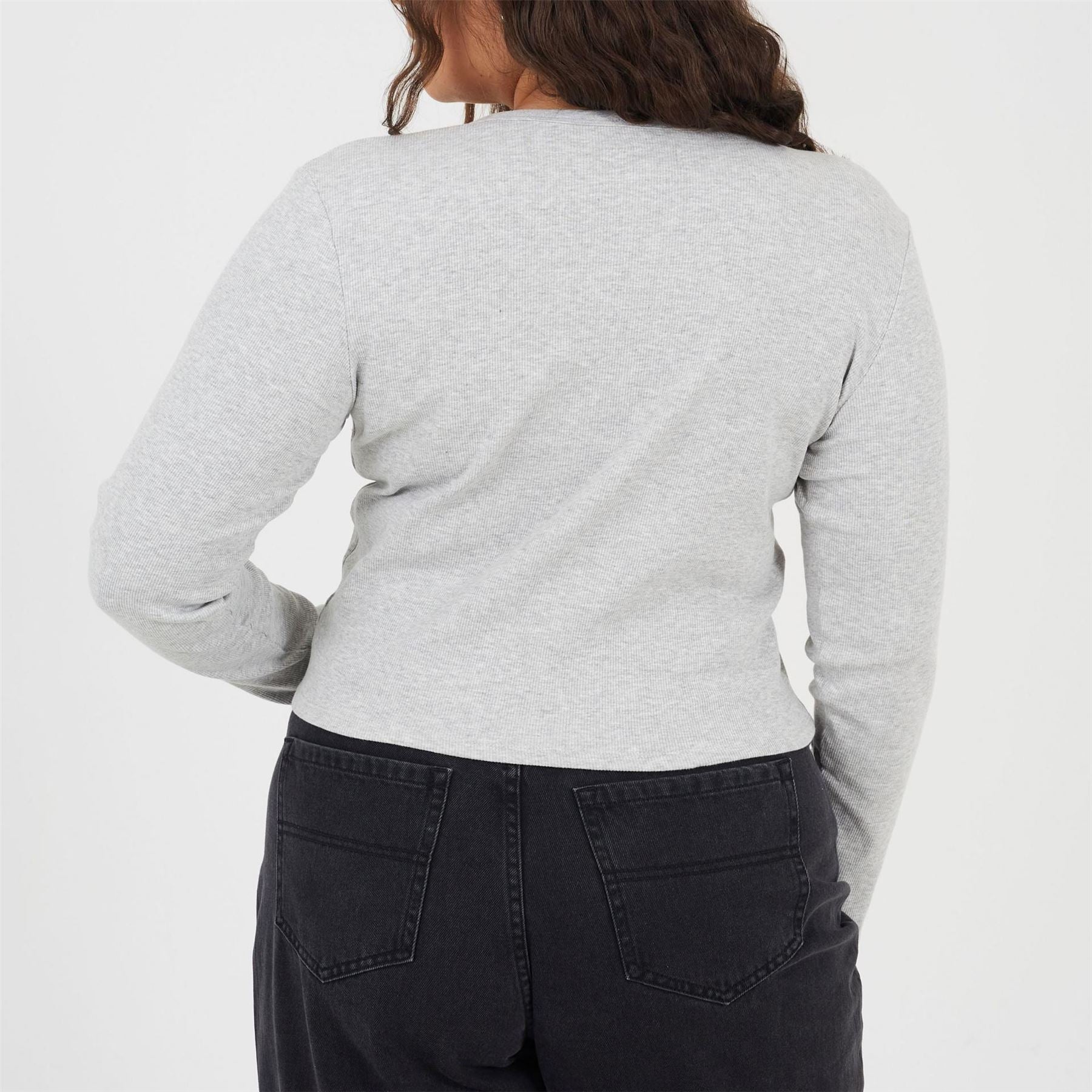 Brave Soul Notched Neck Long Sleeve T-Shirt