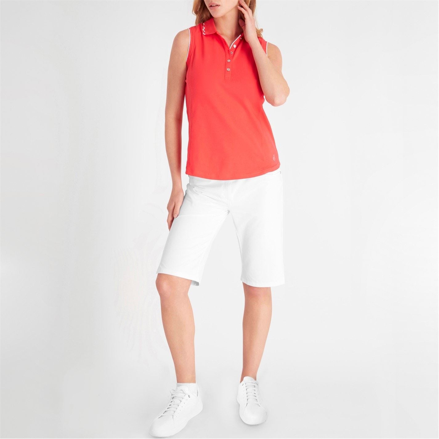 Calvin Klein Golf Womens Lamb Nadia Sleeveless Polo Shirt