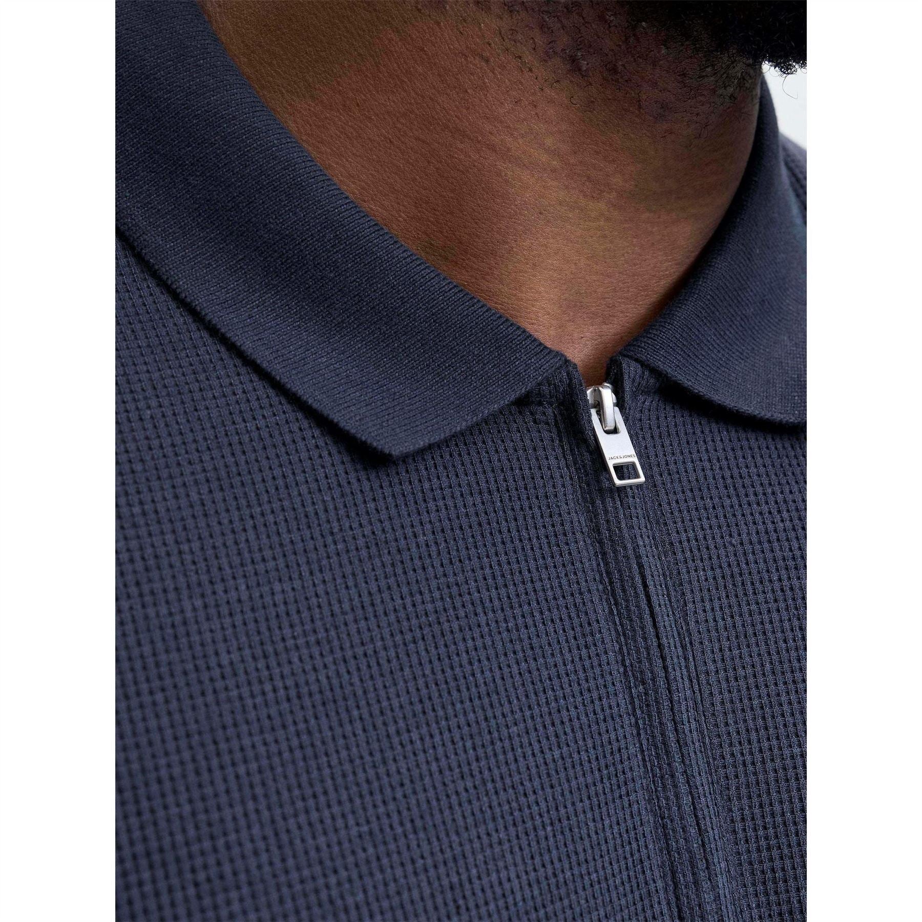 Jack and Jones Mens Austin Zip Polo Plus Size