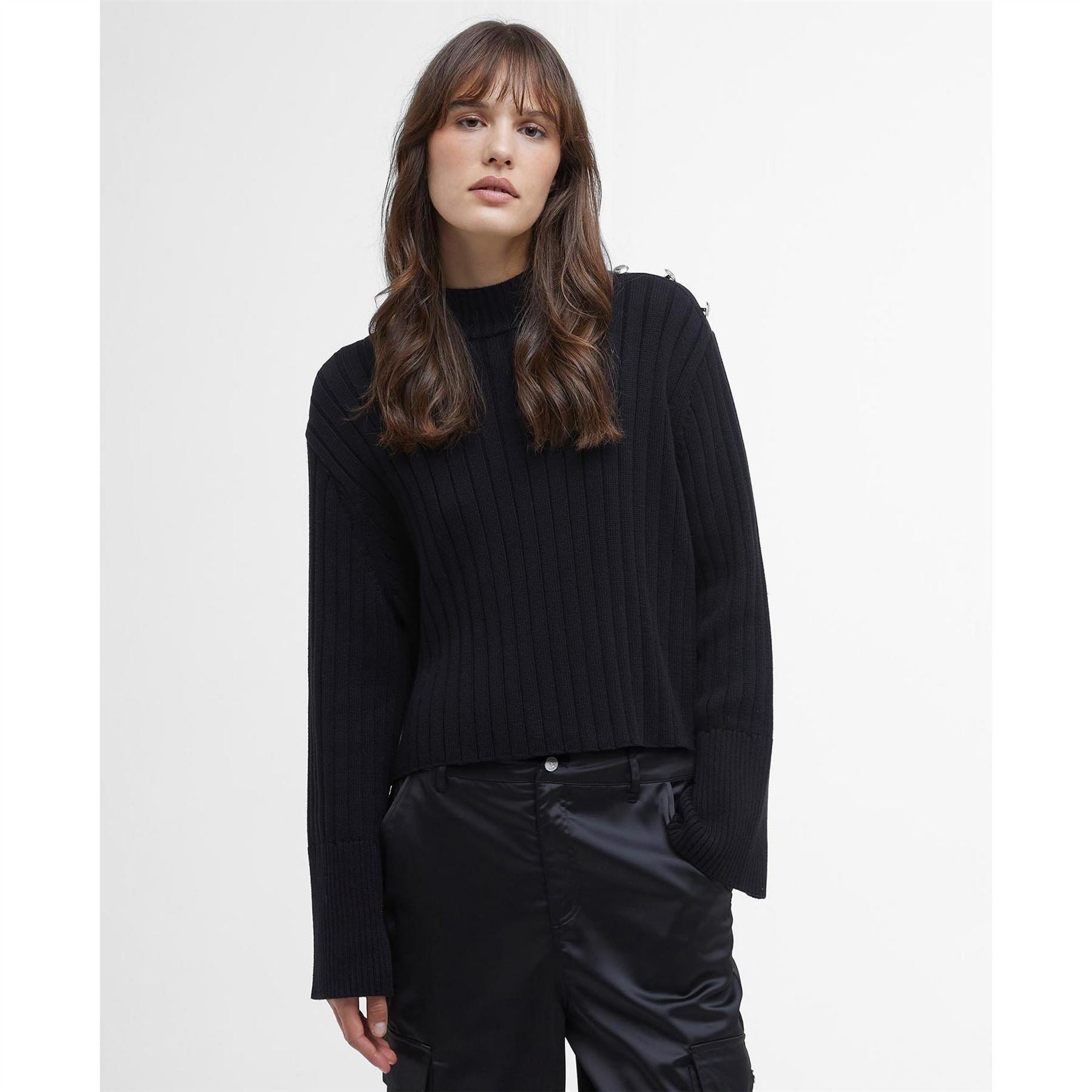 Barbour International Cropped Jumper