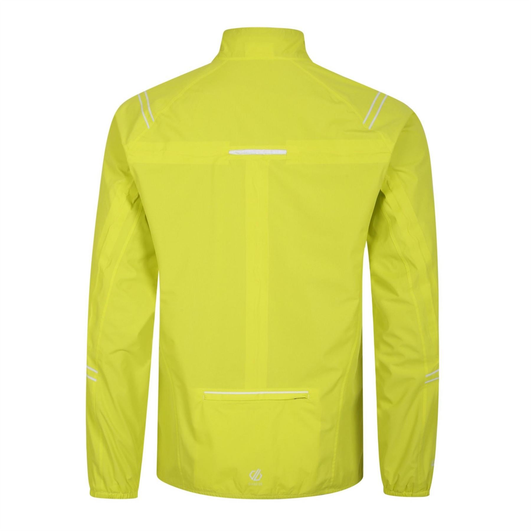Dare 2b Illumeprojac Solid Patterned Full Zipper Zipped Pocket Rain Jacket