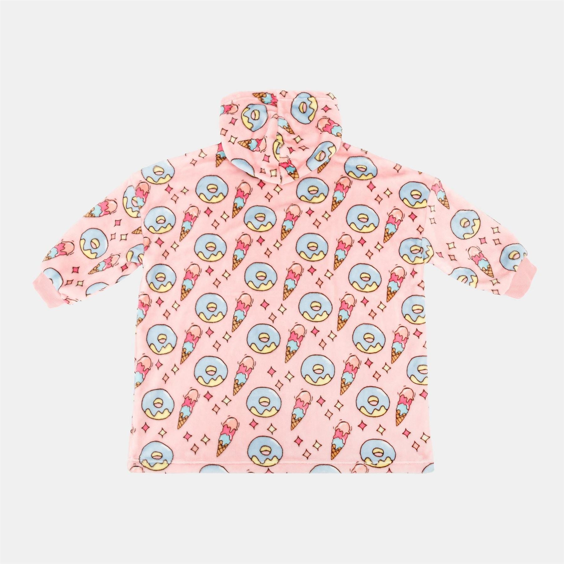 Star Snuggle Hoodie Ice Cream Pattern Junior Girls