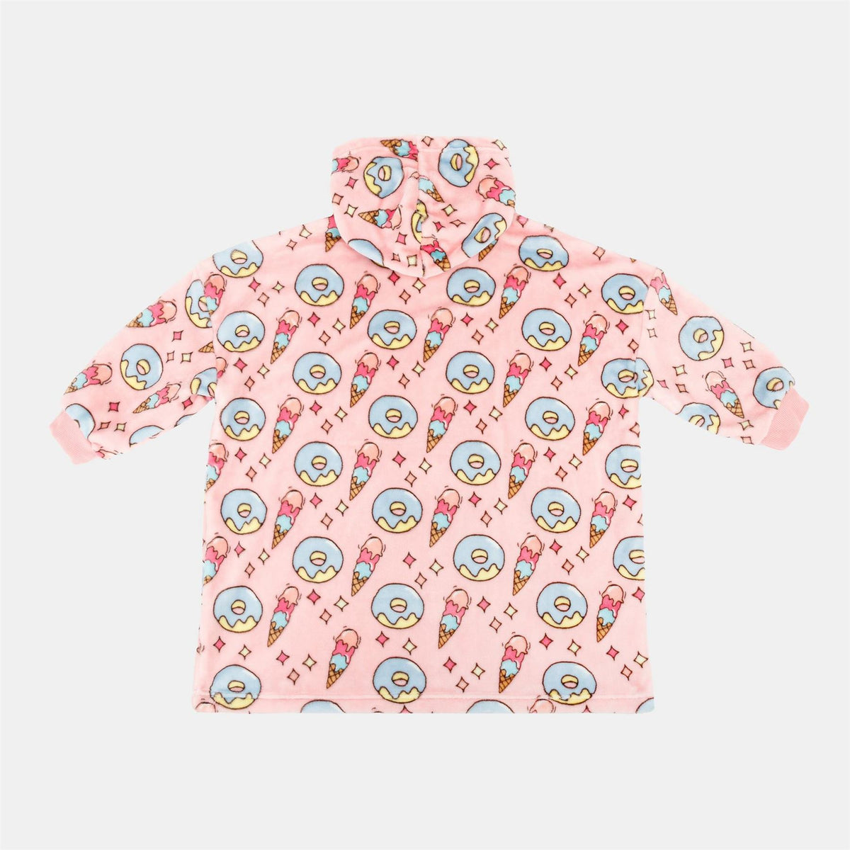 Star Snuggle Hoodie Ice Cream Pattern Junior Girls
