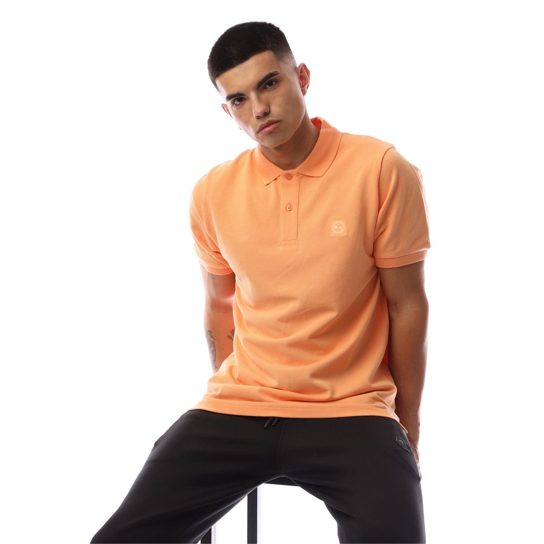 Marshall Artist Siren Collared Neck Short Sleeve Polo Shirt