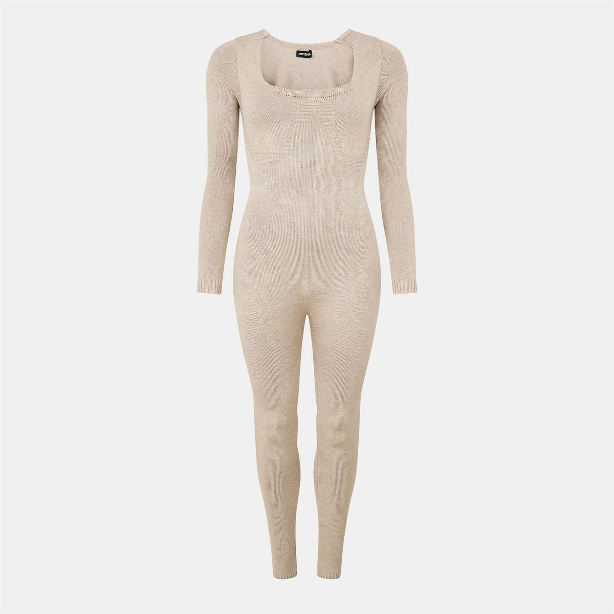 Missy Empire Womens Knitted Long Sleeve Jumpsuit