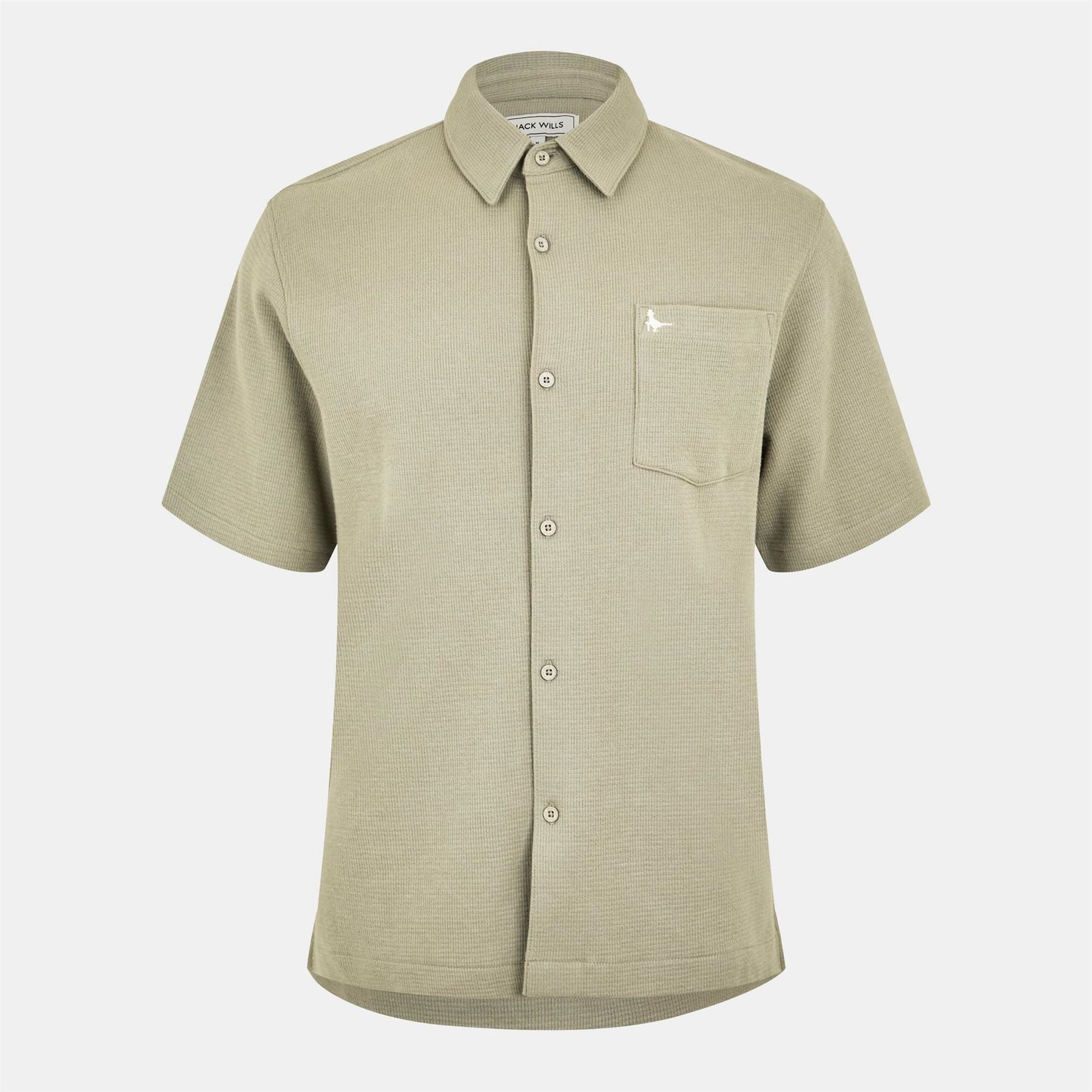 Jack Wills Regular Fit Waffle Short Sleeve Shirt