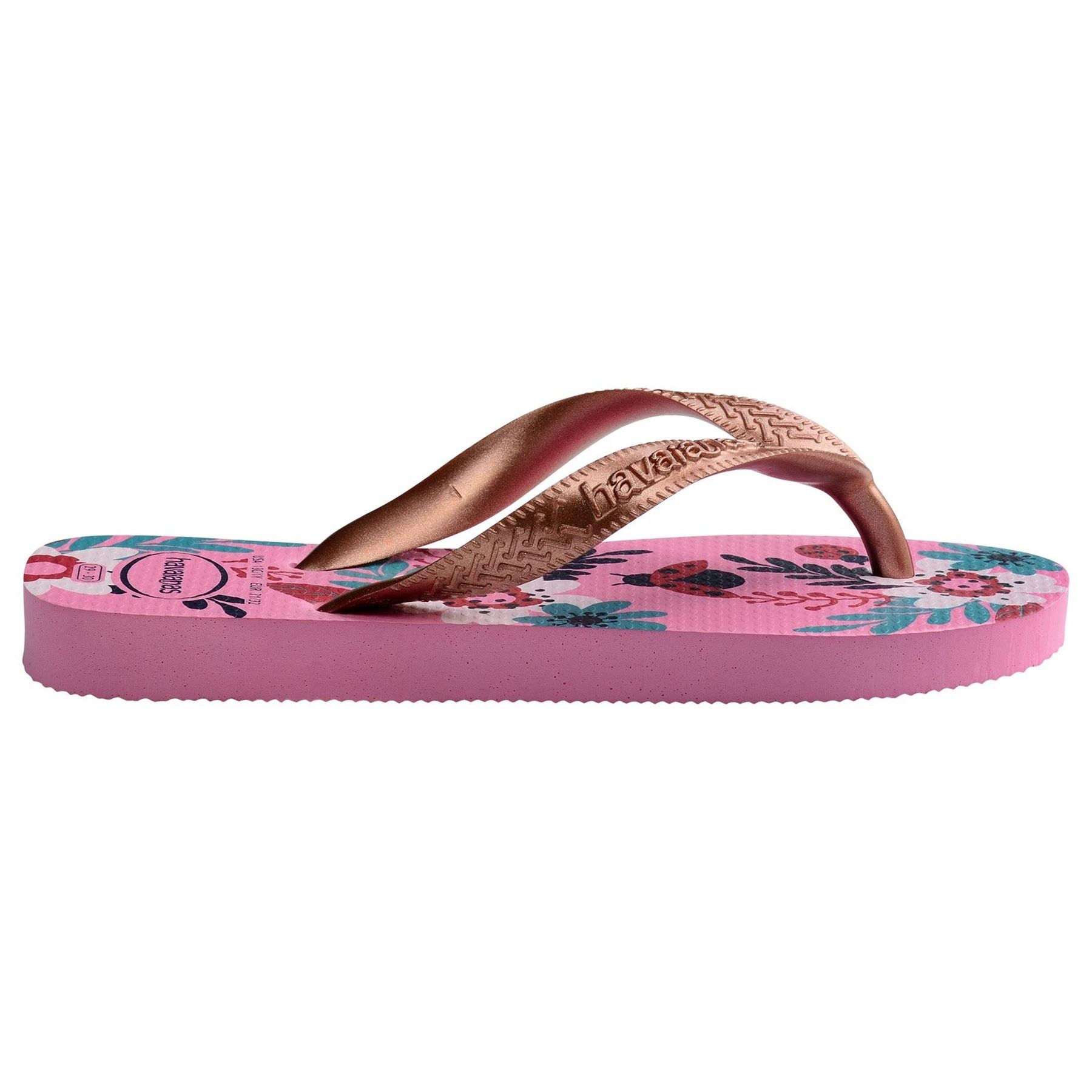 Havaianas Kids Flores Beige Flip Flops