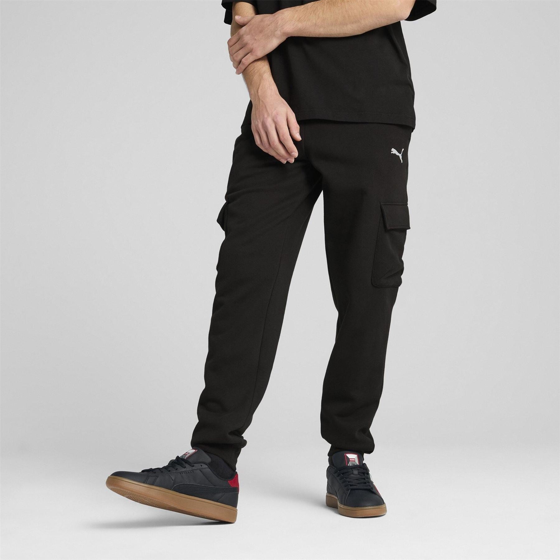 Puma Logo Fleece Cargo Pants