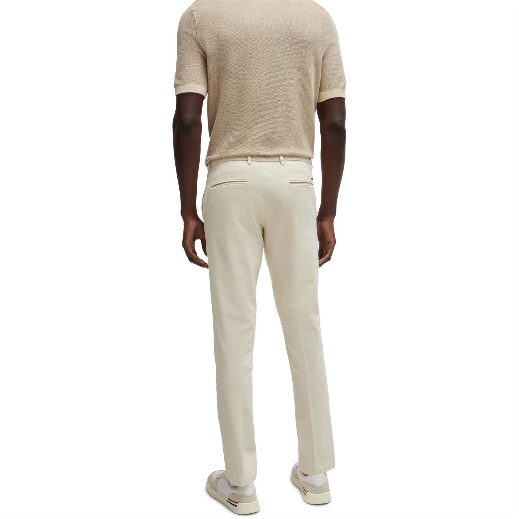 Boss Kaito1 Solid Patterned Straight Chinos