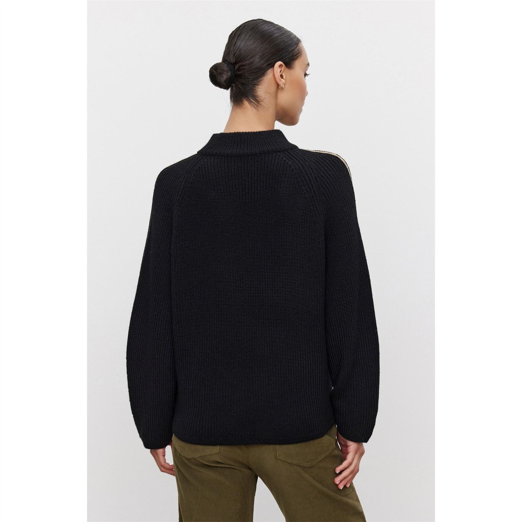 Velvet by Graham and Spencer Regular Fit Mock Neck Long Sleeve Sweater