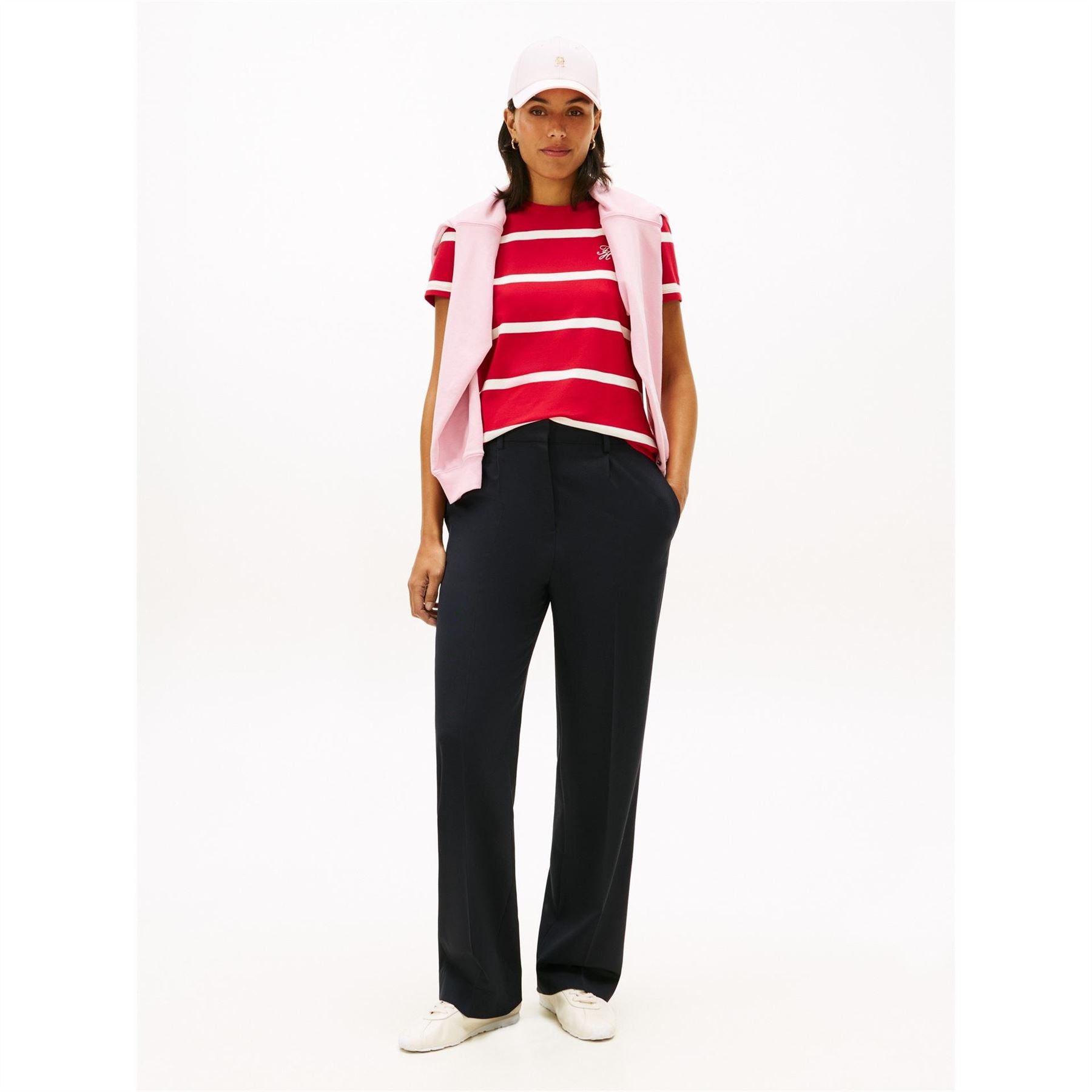 Tommy Hilfiger Embroidered Crew Neck Short Sleeve Jersey T-Shirt