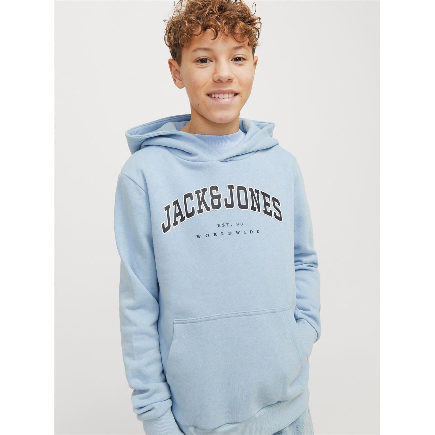 Jack and Jones Varsity Lettering Hooded Sweatshirt