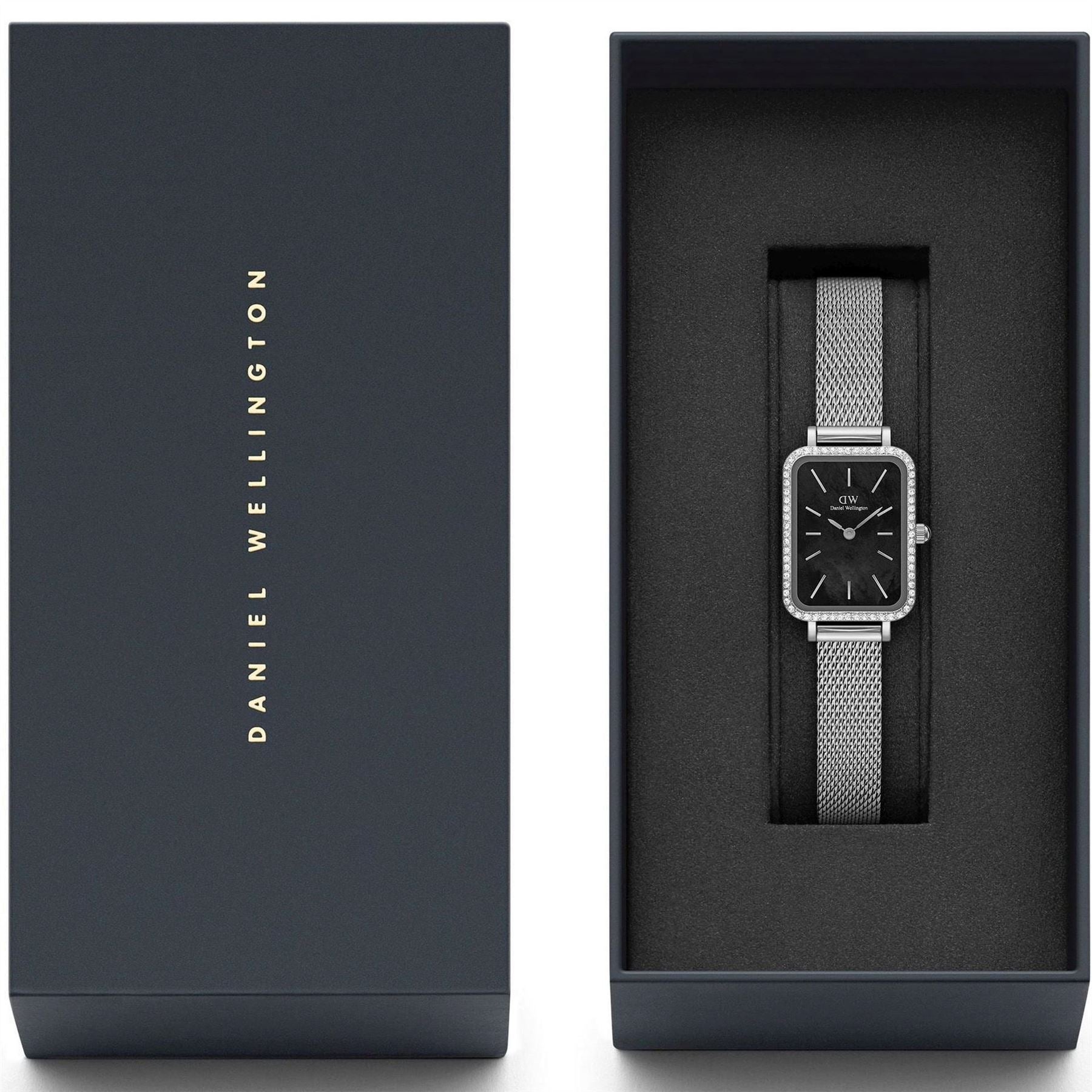 Daniel Wellington Steel Mesh Rectangle Dial Analogue Watch