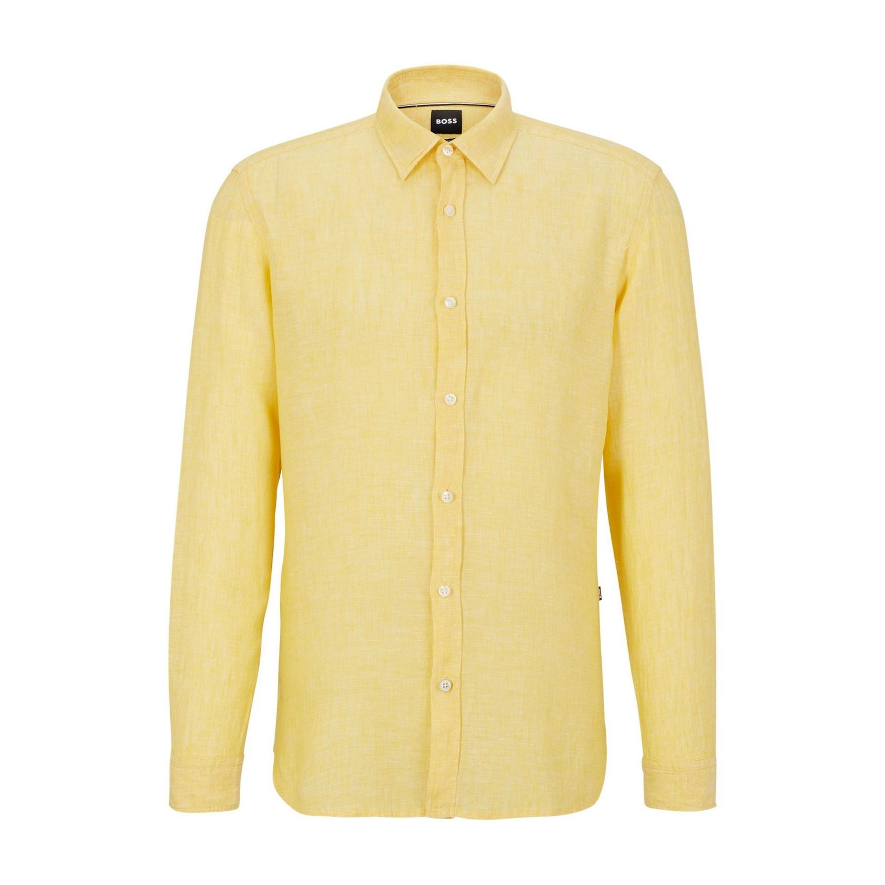 Boss Liam Collared Neck Long Sleeve Shirt