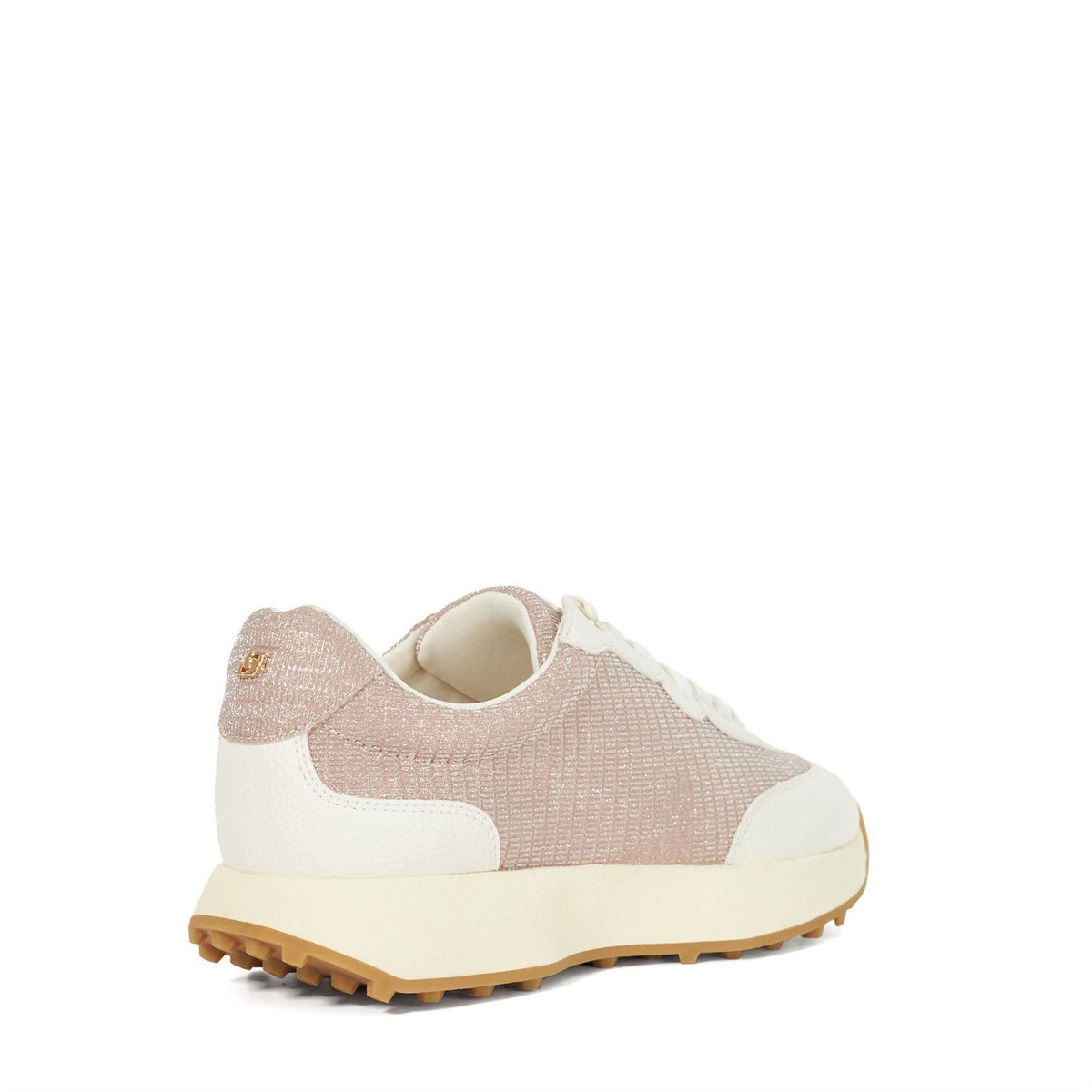 Dune London Embossed Textured Lace-Up Walking Shoes