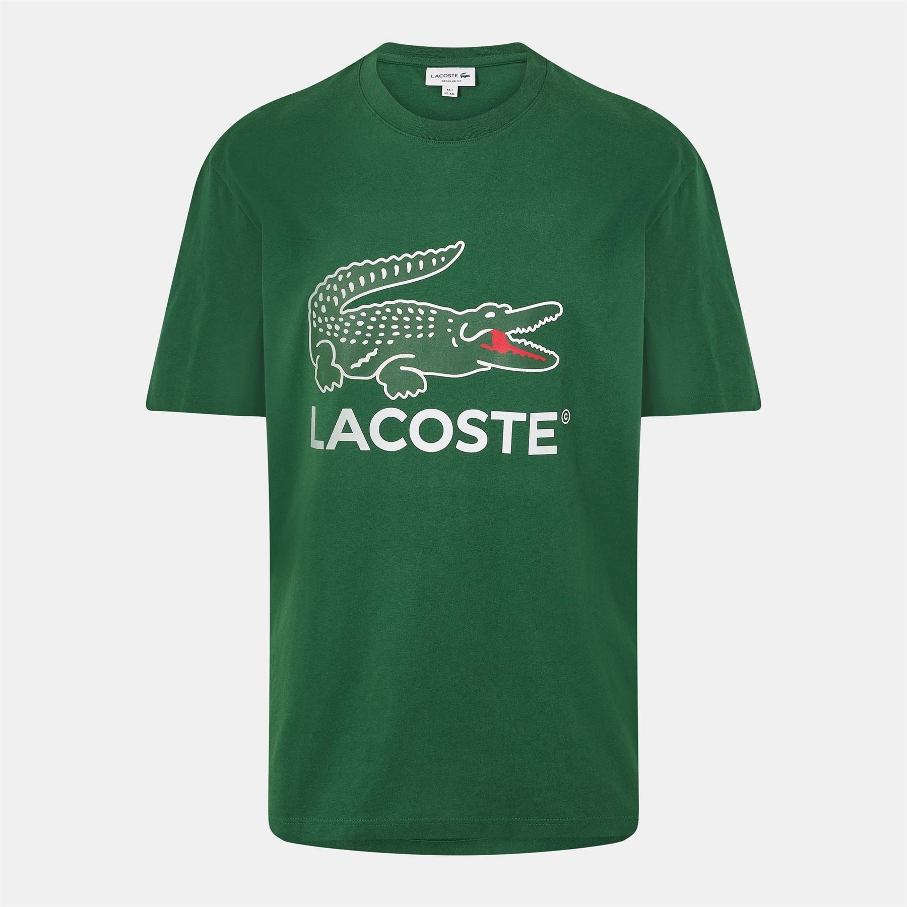 Lacoste Crocodile Print Regular Fit Crew Neck T-Shirt