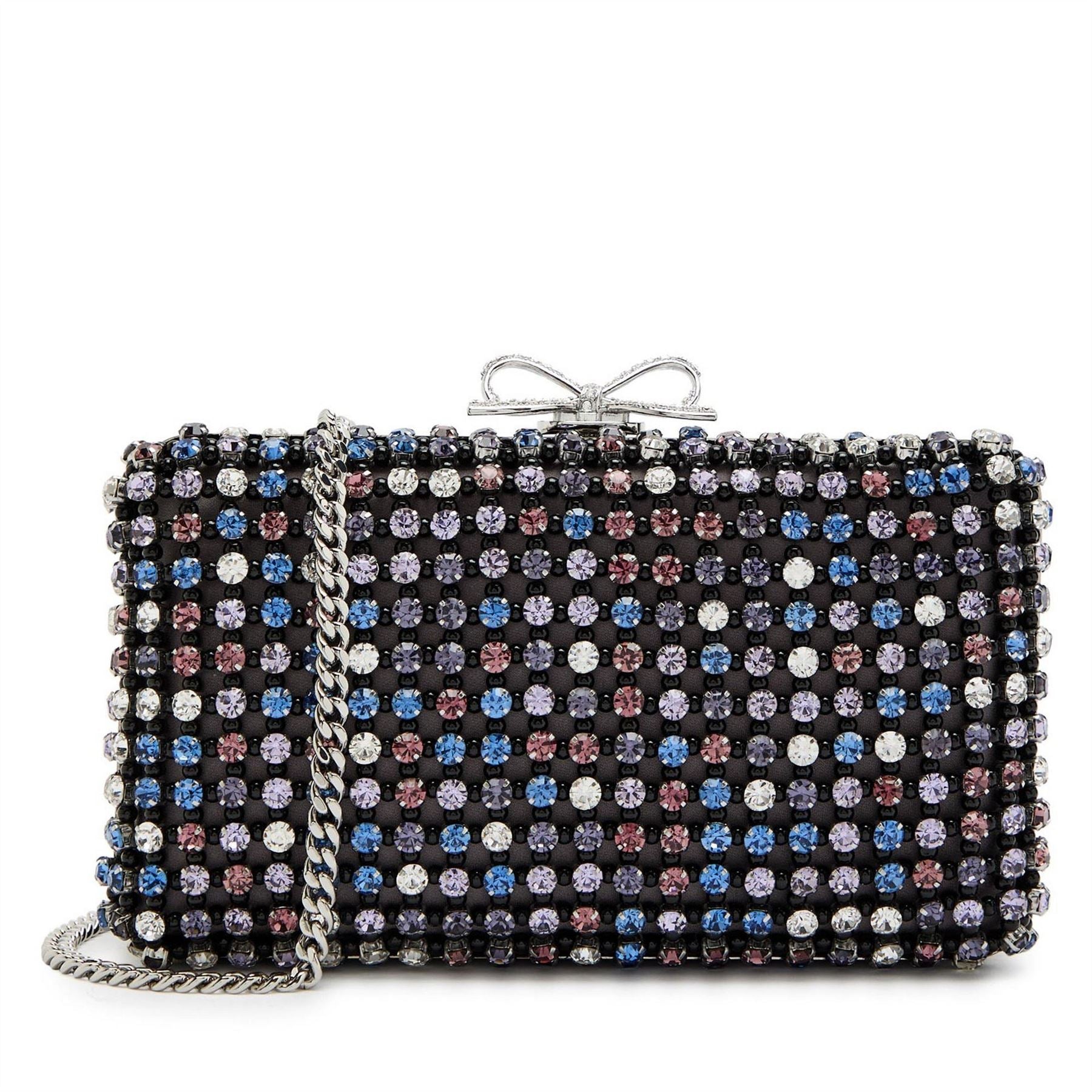 Self Portrait Crystal Chainmail Clutch