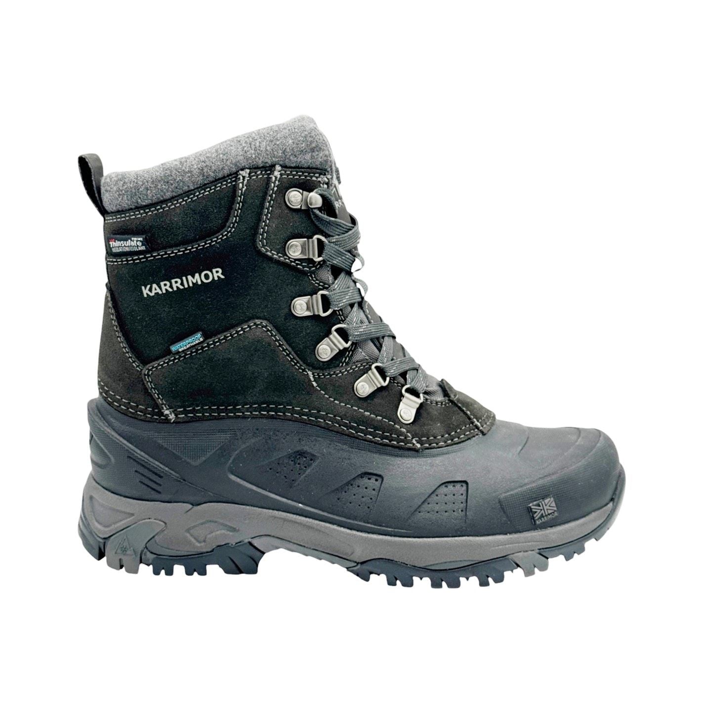 Karrimor Contrast Stitch Snow Fur Winter Boots