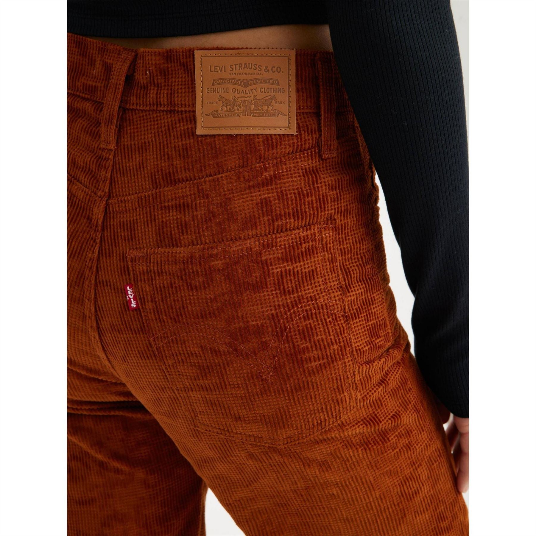 Levis Ribcage Ankle Zipped Straight Leg Jeans
