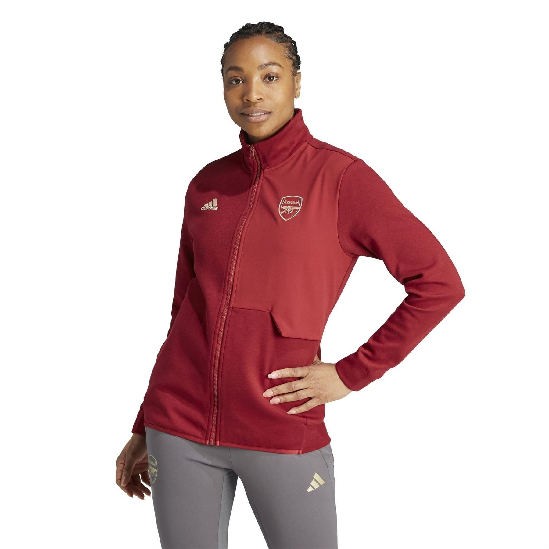 adidas Womens Afc Anth Jacketw Tracksuit Top