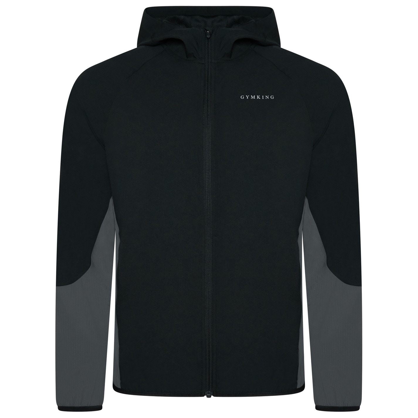 Gym King Progress Windbreaker   Black Graphite