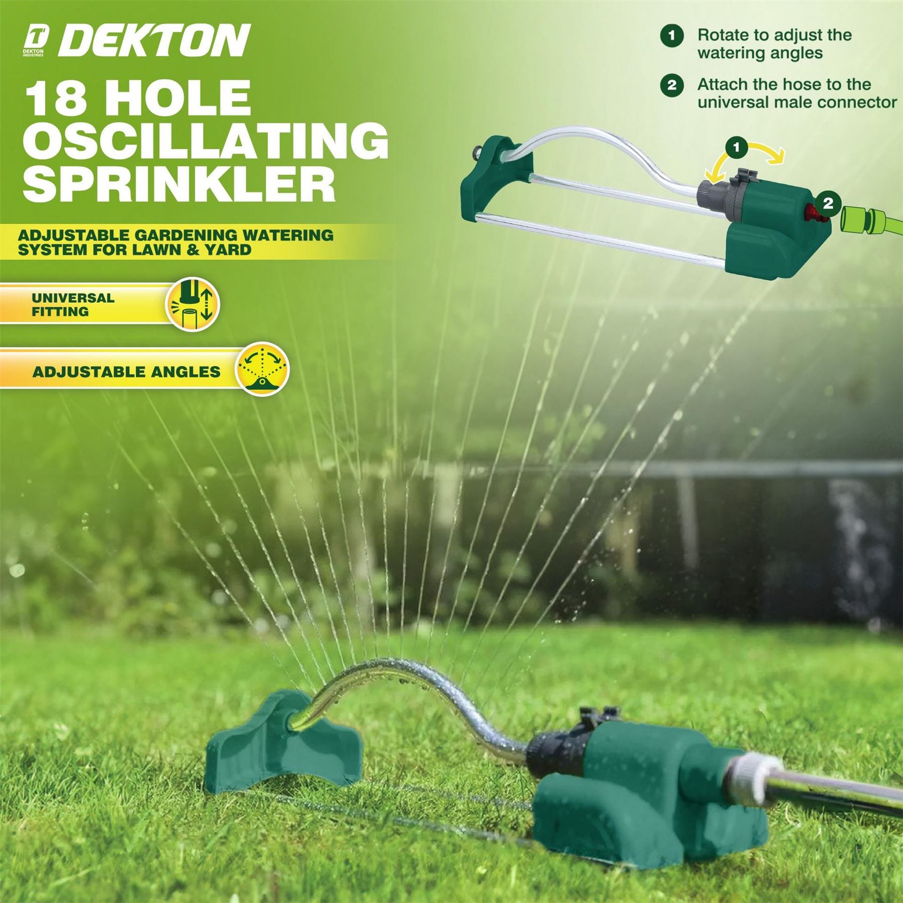Dekton Hole Oscillating Garden Sprinkler