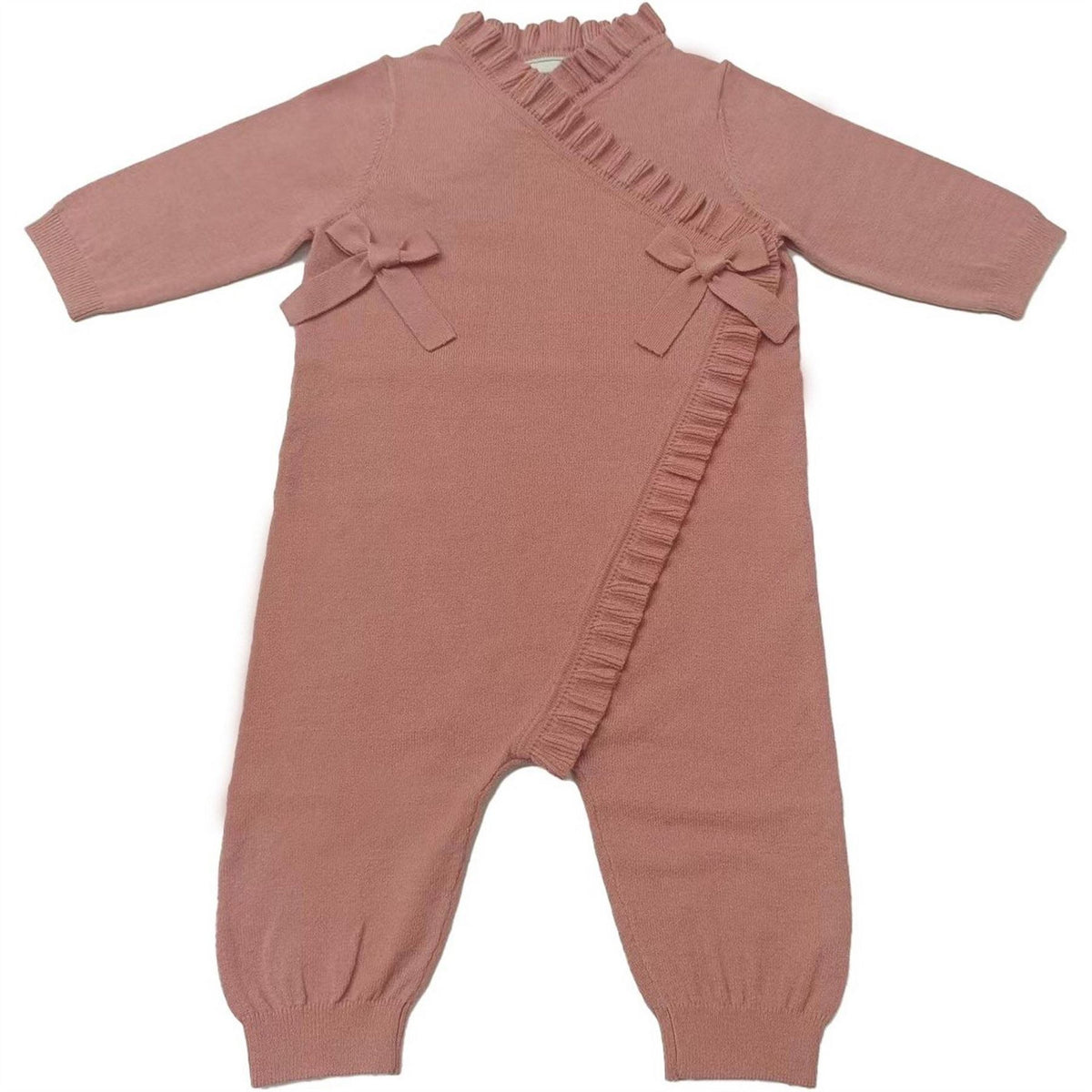 Jack Wills Ruffle Detail Viscose Long Sleeve Onesie