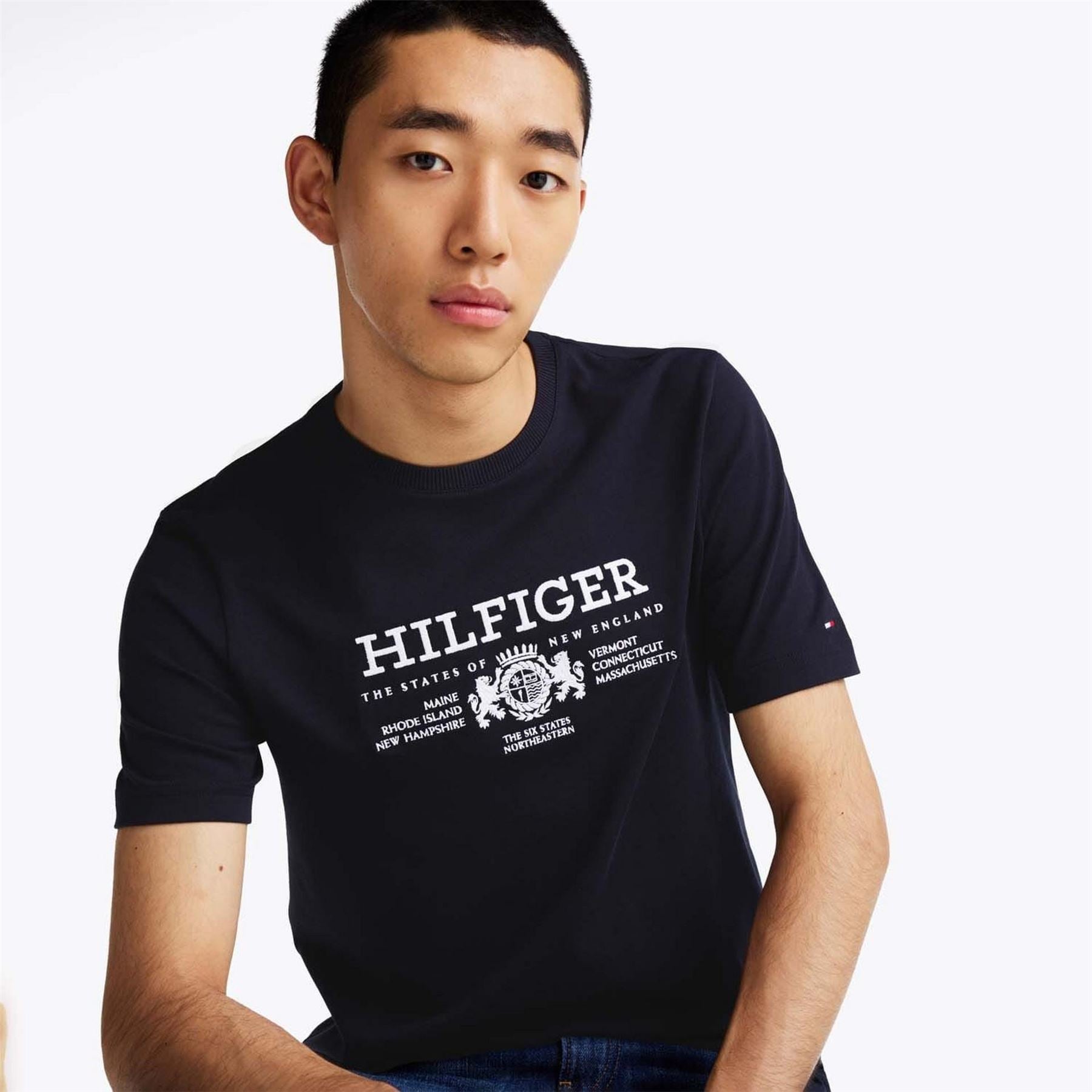 Tommy Hilfiger Logo Embroidery T-Shirt