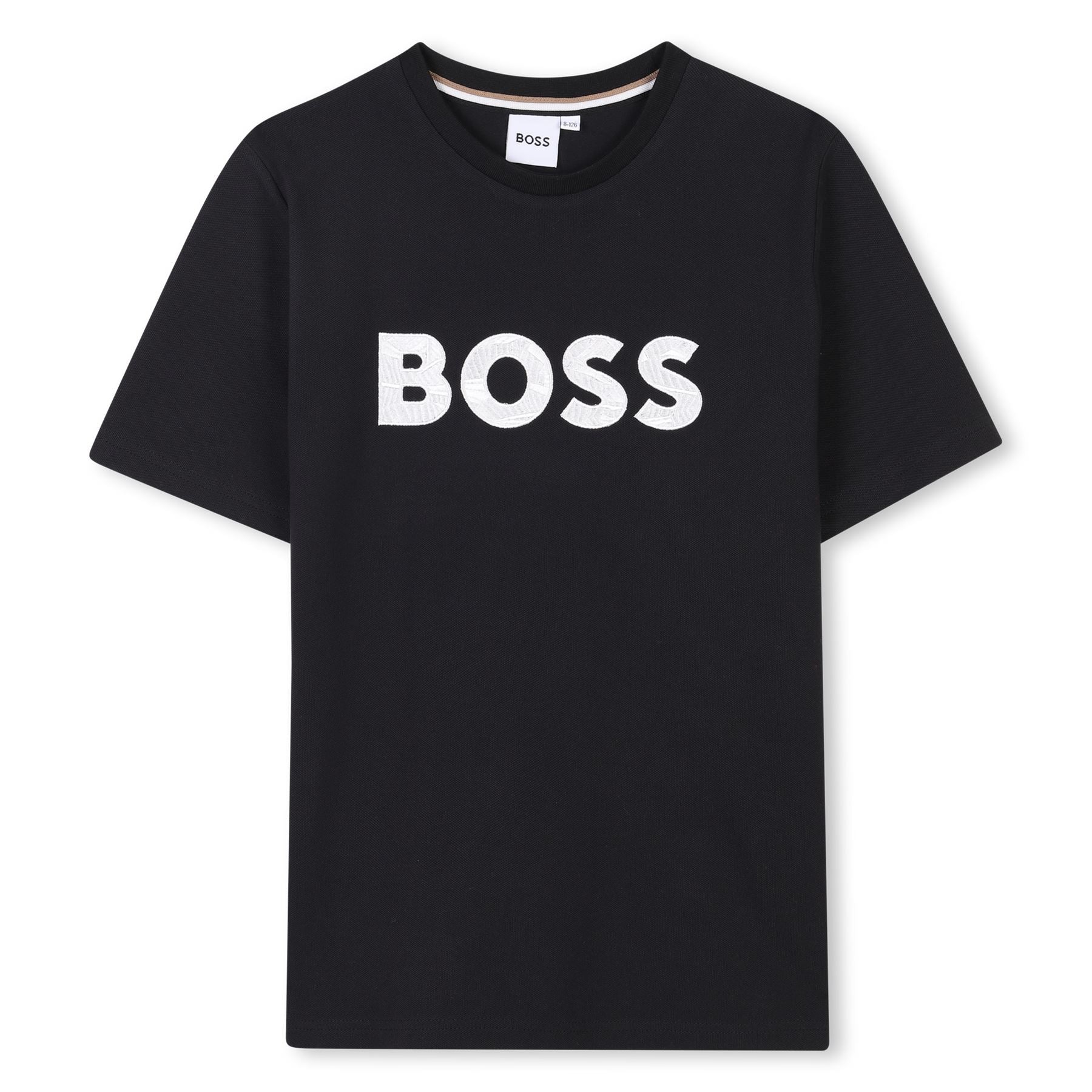 Boss Embroidered Regular Fit Crew Neck T-Shirt