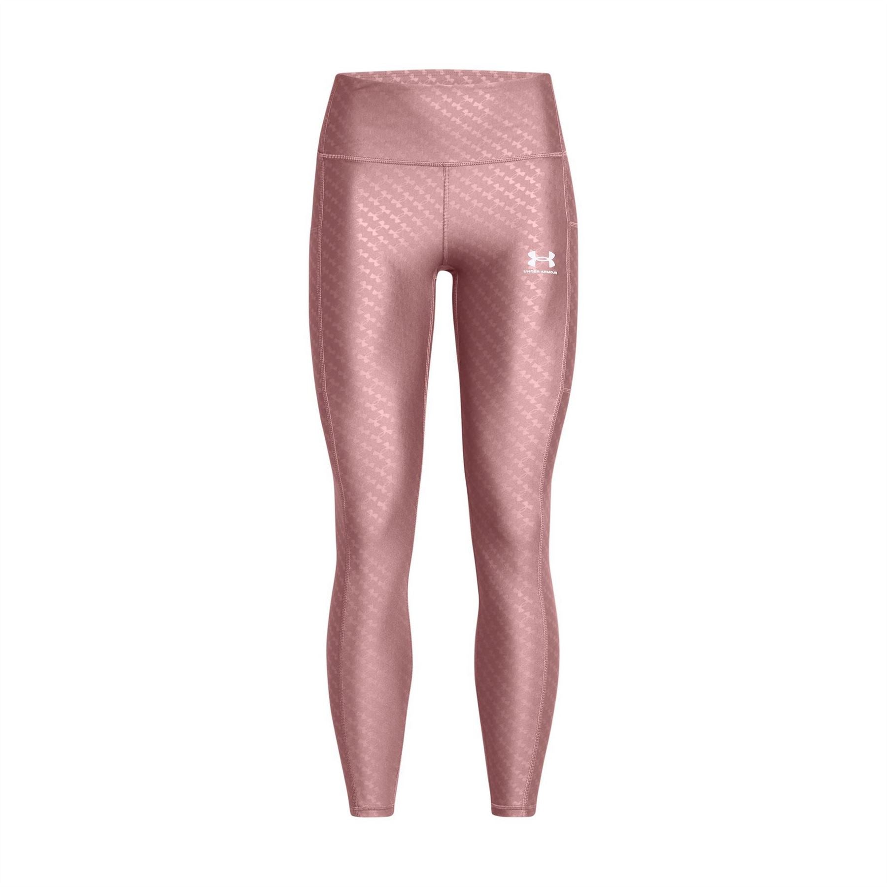 Under Armour Emboss Heatgear Compression Fit High Waisted Leggings
