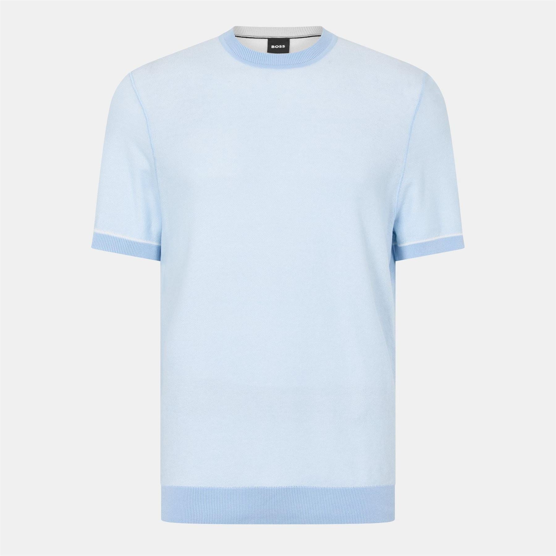 Boss Regular Fit Crew Neck Short Sleeve Sweater